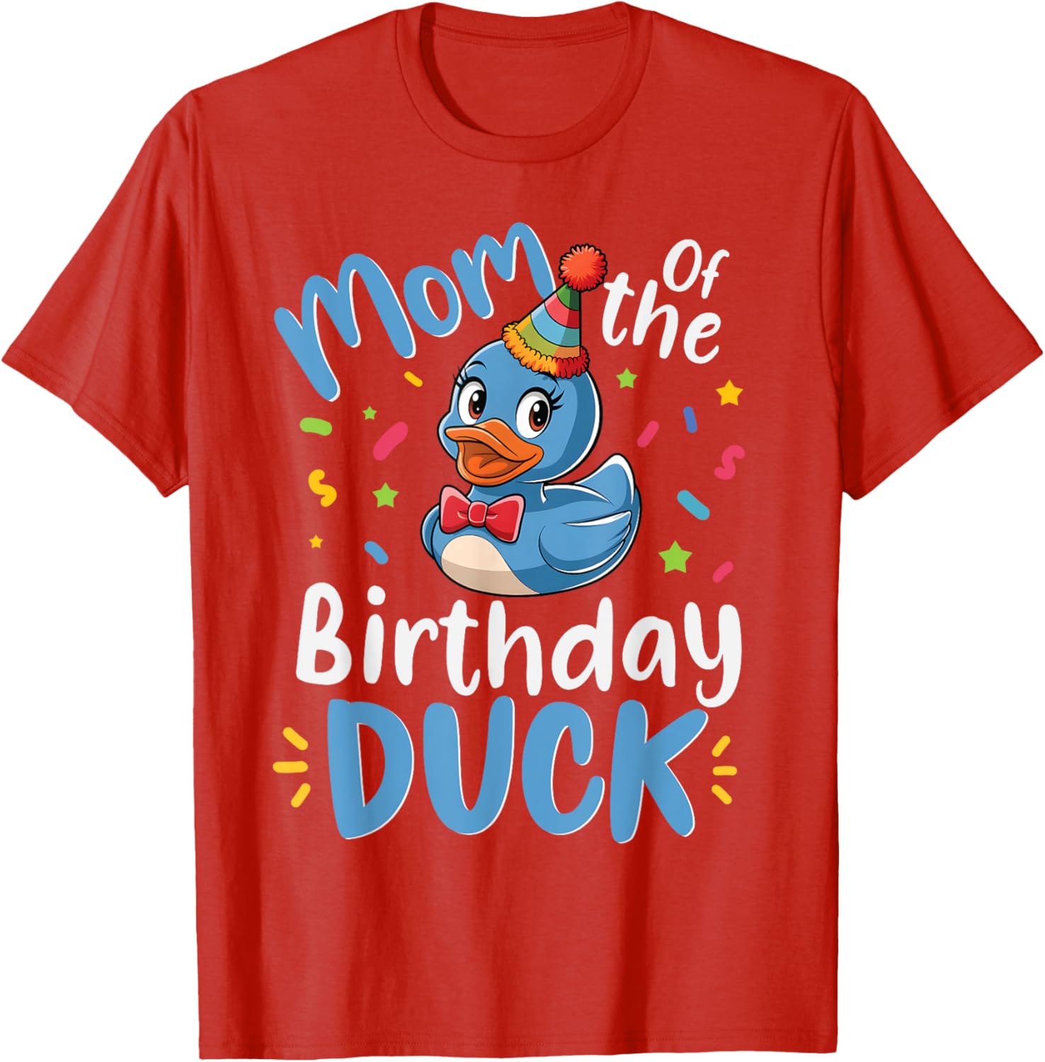 Blue Birthday Duck Family Matching T-Shirt for Mom and Kids - 12