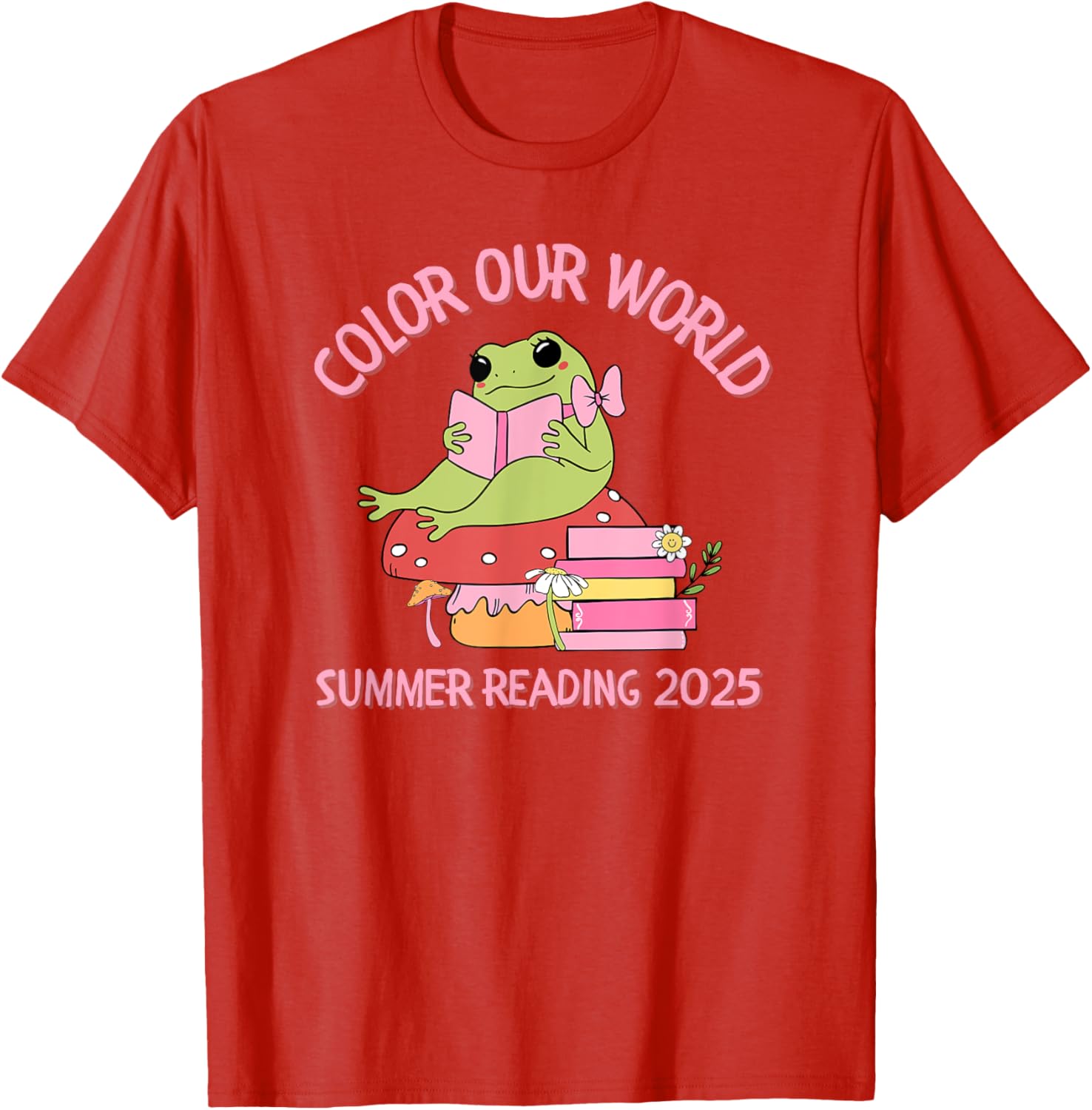 Color Our World Summer 2025 Frog T-Shirt for Kids - Fun Reading Program Apparel - 9