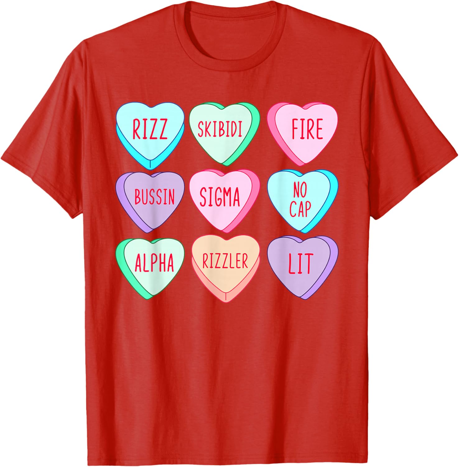 Funny Skibidi Valentine's Day Rizz T-Shirt for Lovable Couples - 1