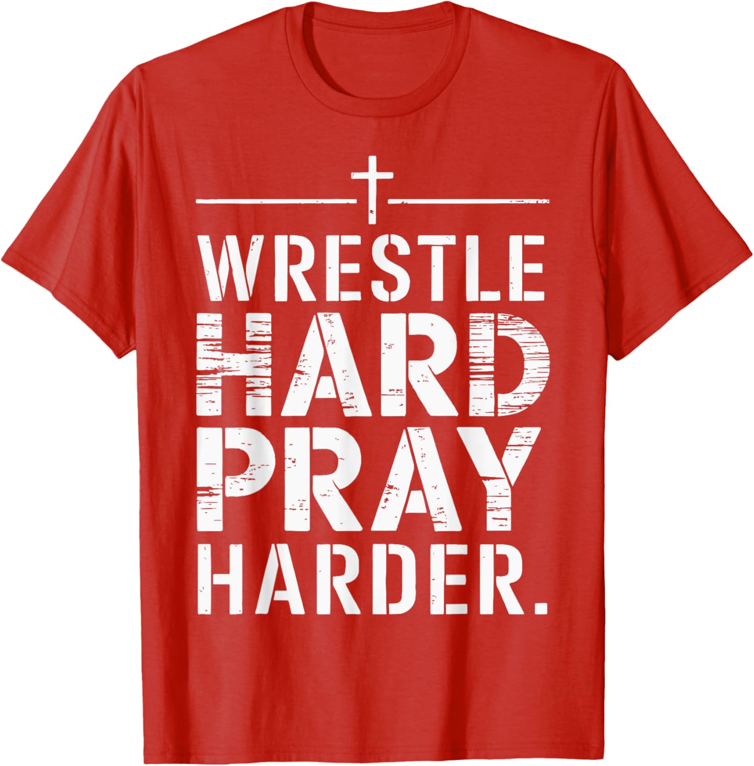 Wrestle Hard Pray Harder T-Shirt for Athletes and Faithful Fans - 5