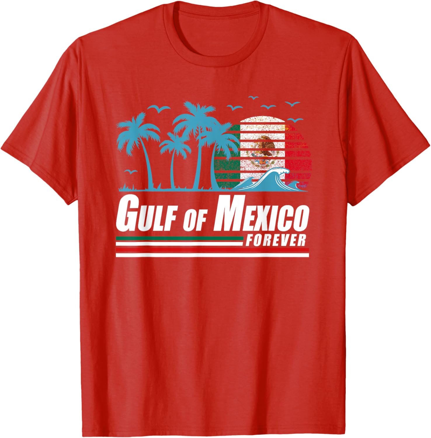 Retro Gulf of Mexico T-Shirt for Coastal Vibes and Vintage Style - 4