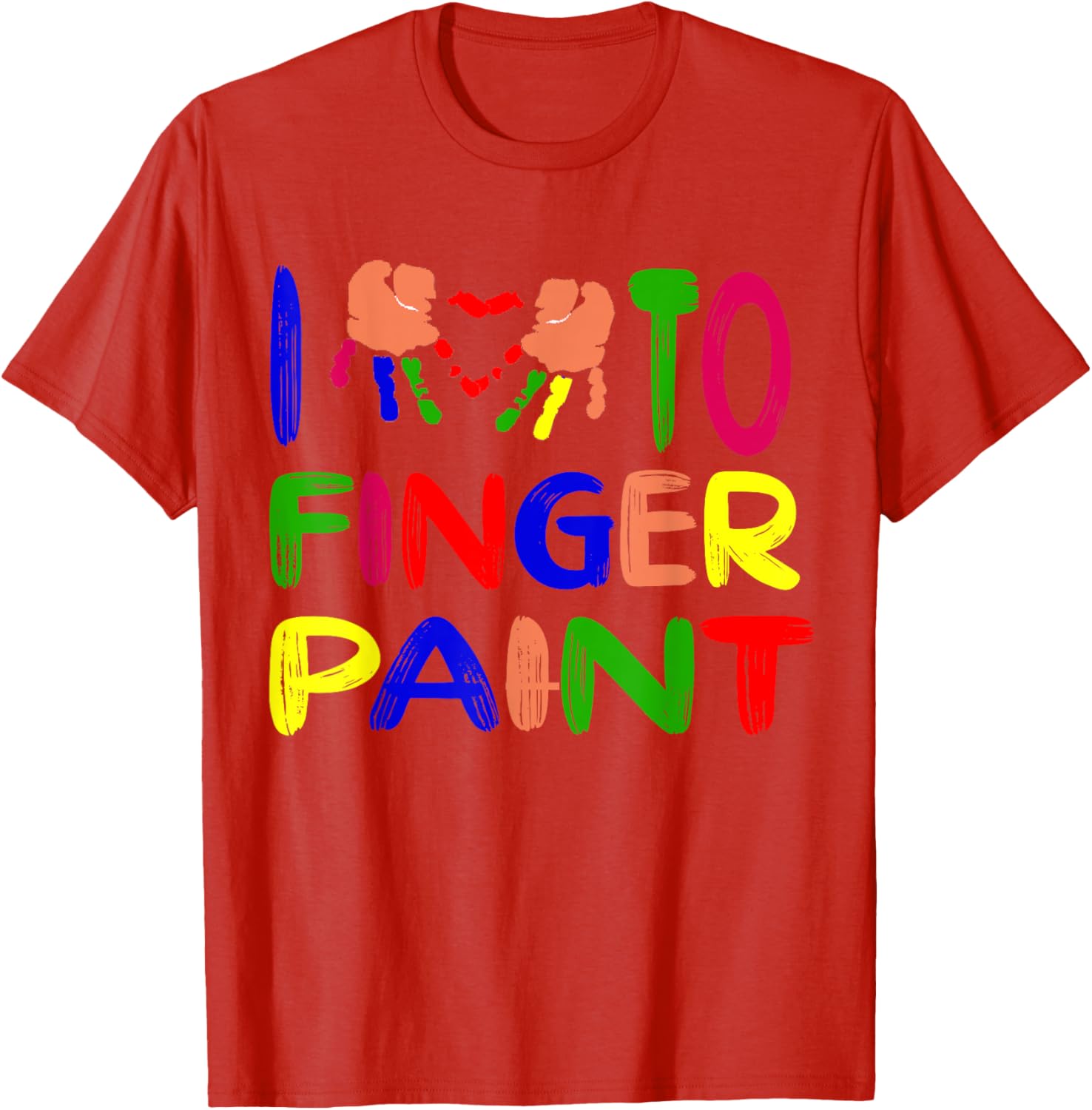 Cute Couple Valentine T-Shirt I Heart Love to Finger Paint Gift - 2