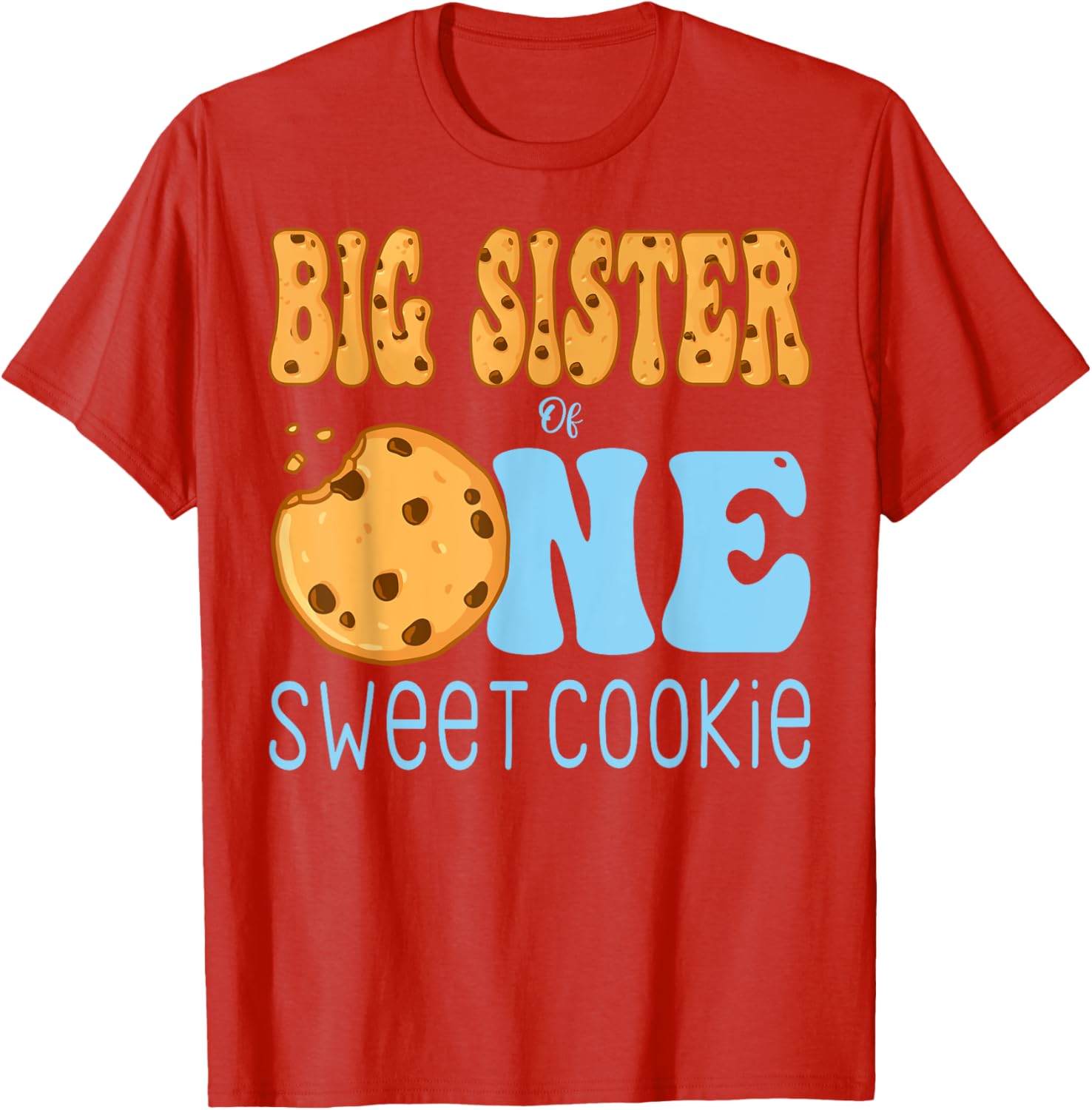 Big Sister Cookies and Milk Birthday Party T-Shirt for Kids - 5