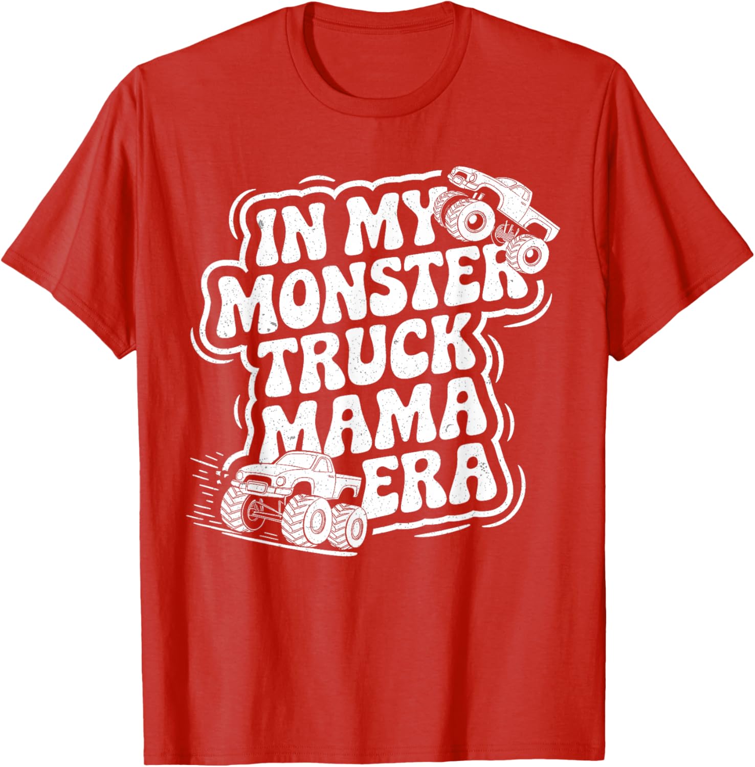 Groovy Monster Truck Mama Era T-Shirt for Fun Loving Moms on Mother's Day - 17