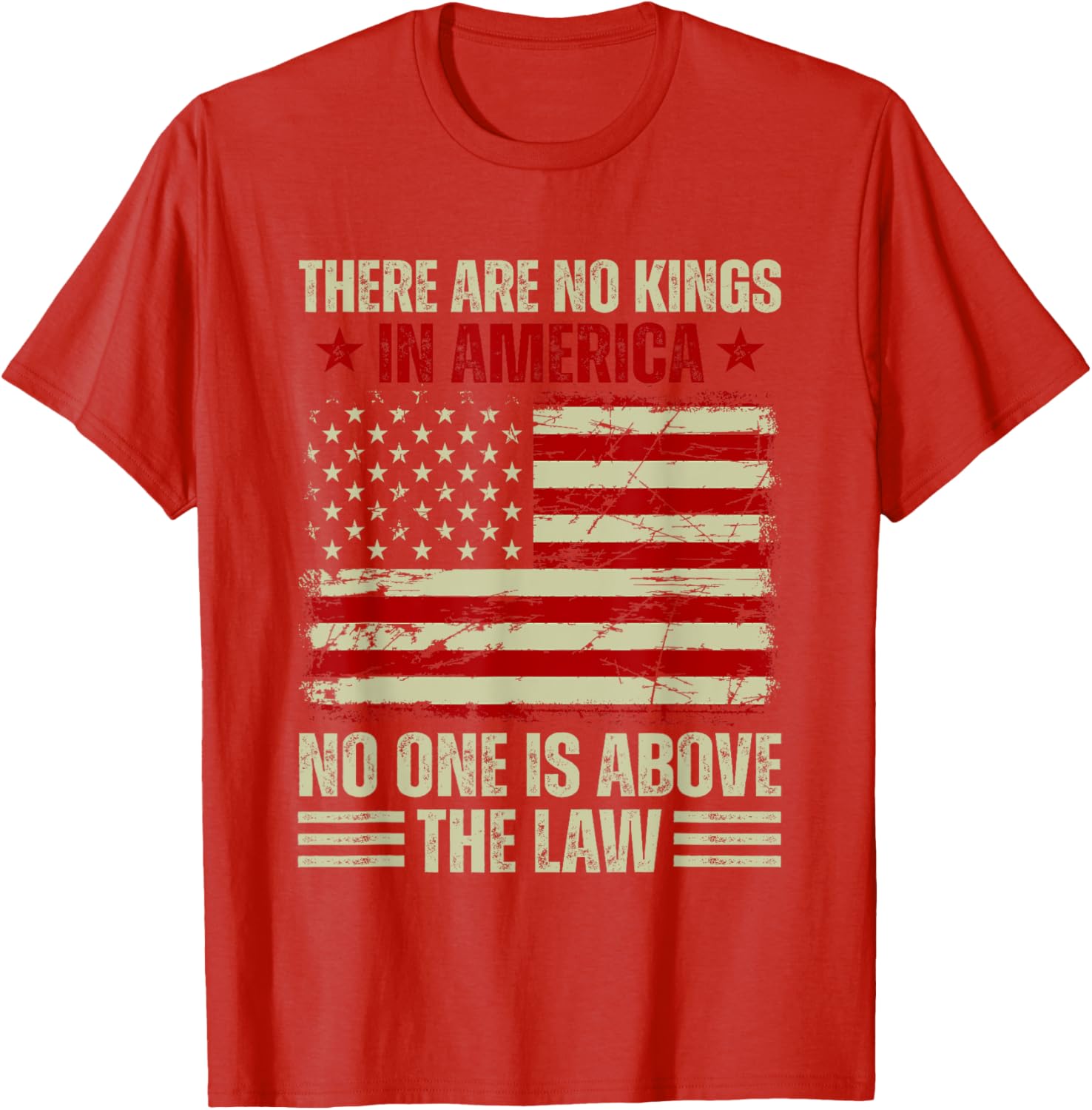 There Are No Kings In America T-Shirt - Stand For Justice and Equality - 17