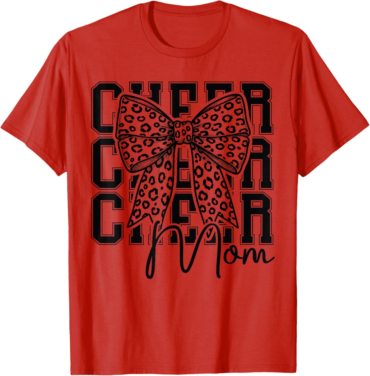 Cheer Mom Cheerleader T-Shirt for Biggest Fan Mother's Day Gift - 5