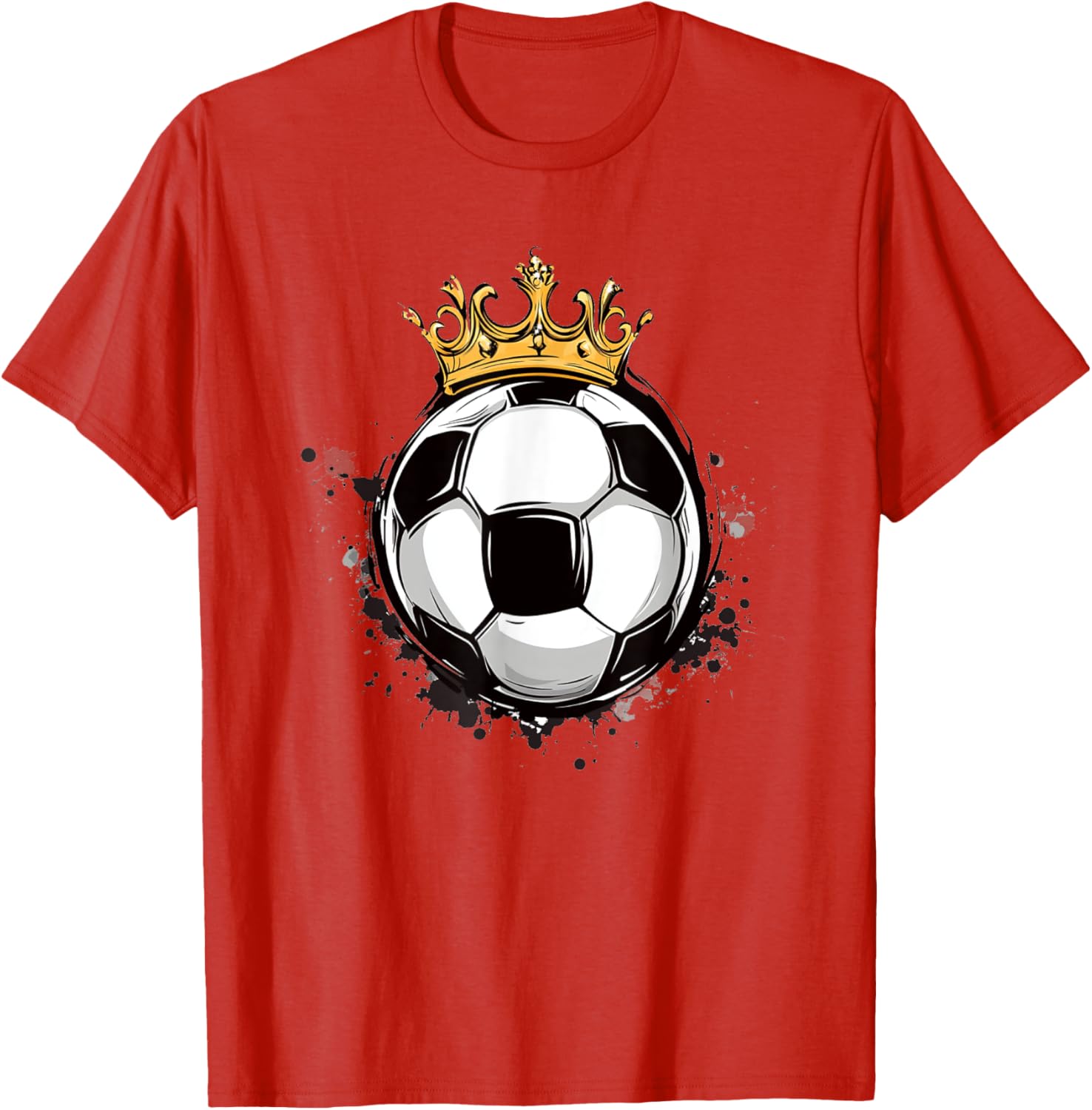 Soccer Royalty T-Shirt with Crowned Ball for Kids - Stylish Sports Wear - 14