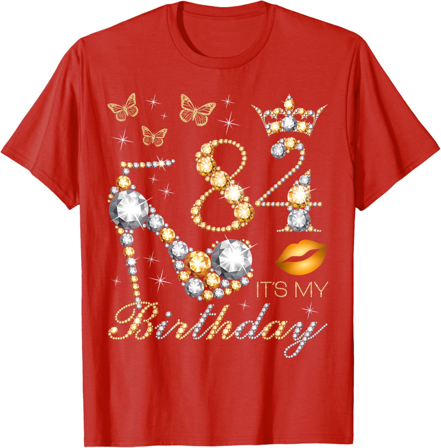 Celebrate Your 84th Birthday in Style with this B-Day Queen T-Shirt - 3