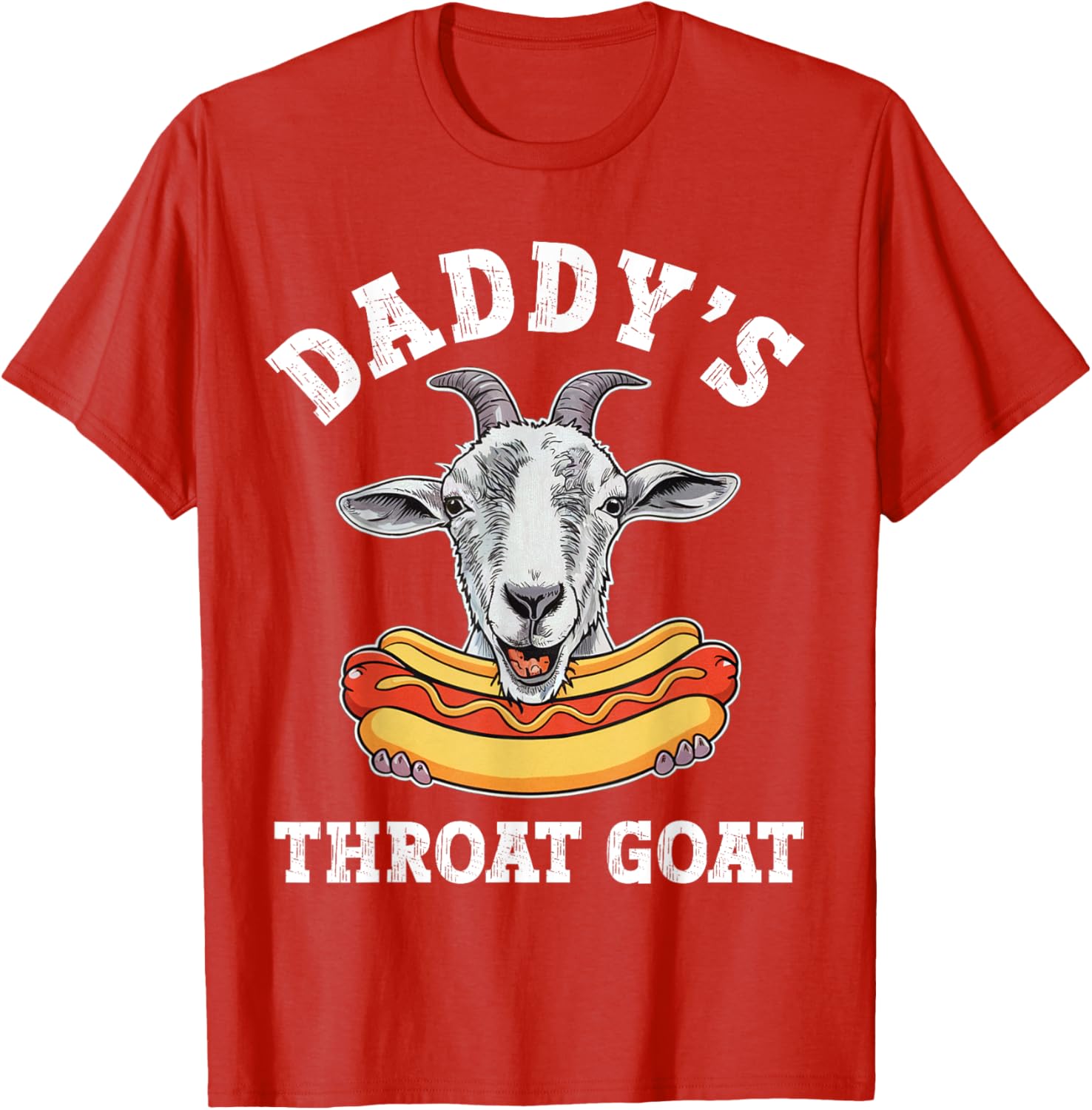Funny Daddy's Throat Goat Meme T-Shirt for Adult Humor Lovers - 6