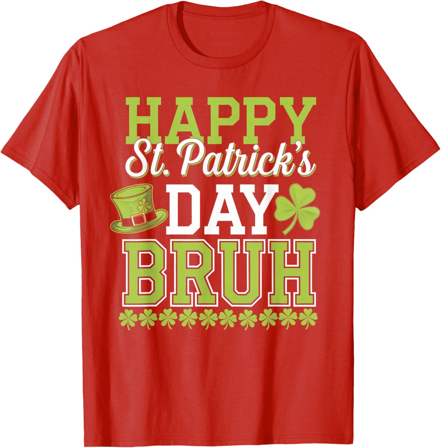 Bruh St Patricks Day T-Shirt for Boys and Teens Fun Green Tee - 3