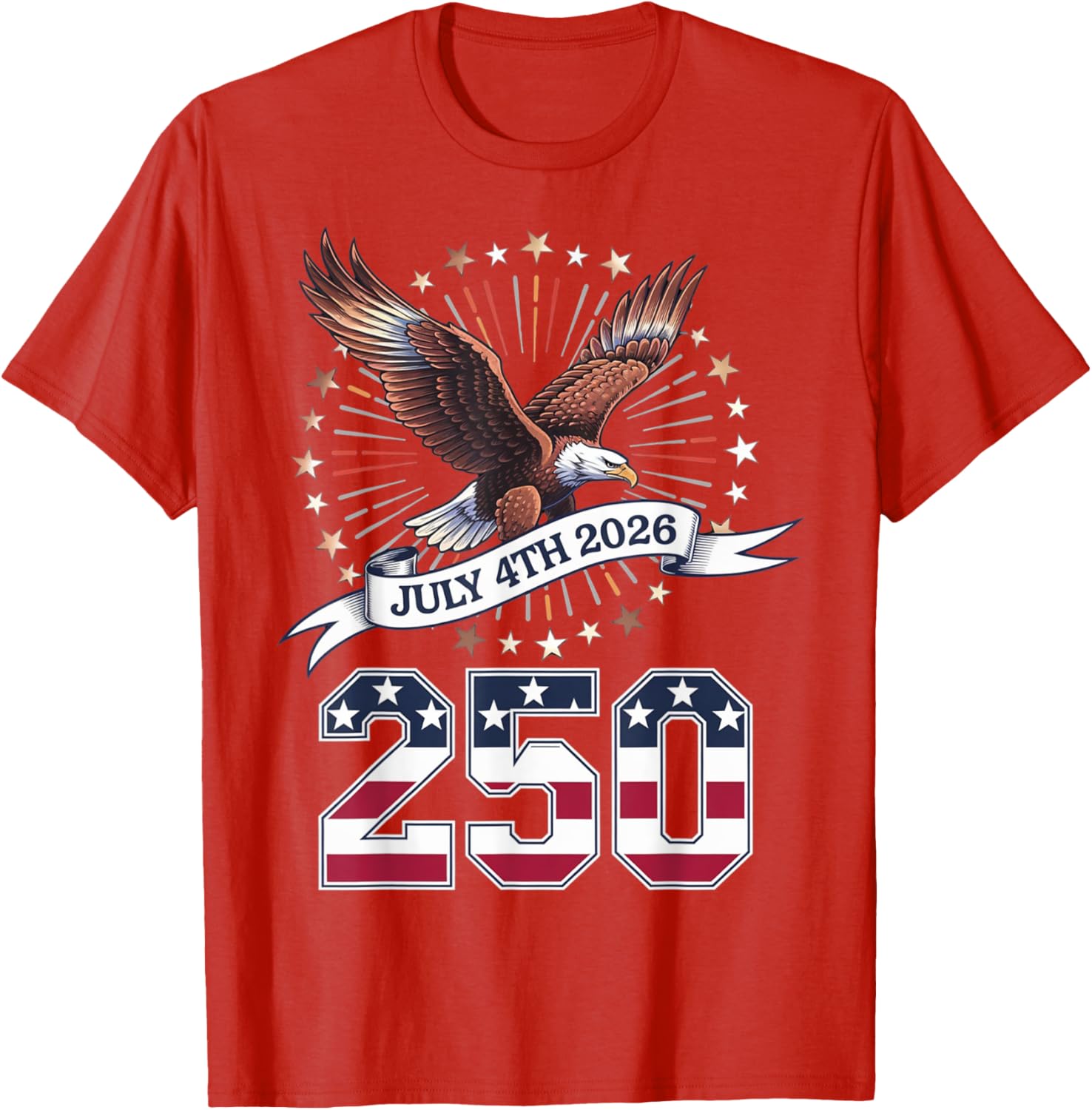 Celebrate 250 Years of Freedom with Our Patriotic July 4th T-Shirt - 1