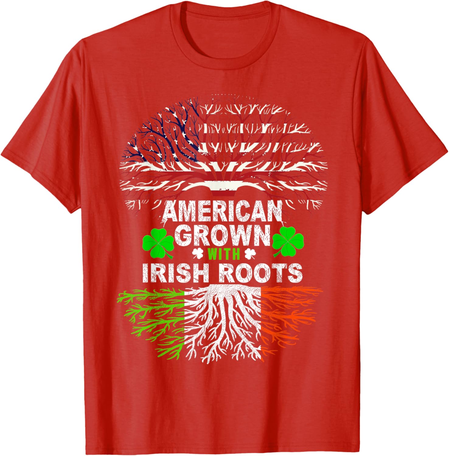 American Grown Irish Roots St. Patrick's Day T-Shirt for Festive Fun - 7