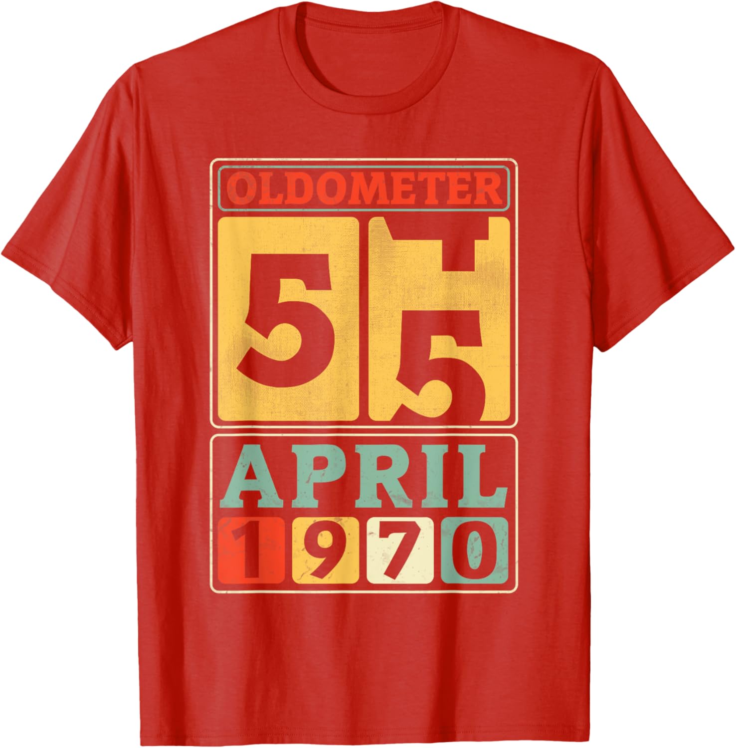 Vintage 55th Birthday T-Shirt for April 1970 Birthdays, Great Gift! - 4