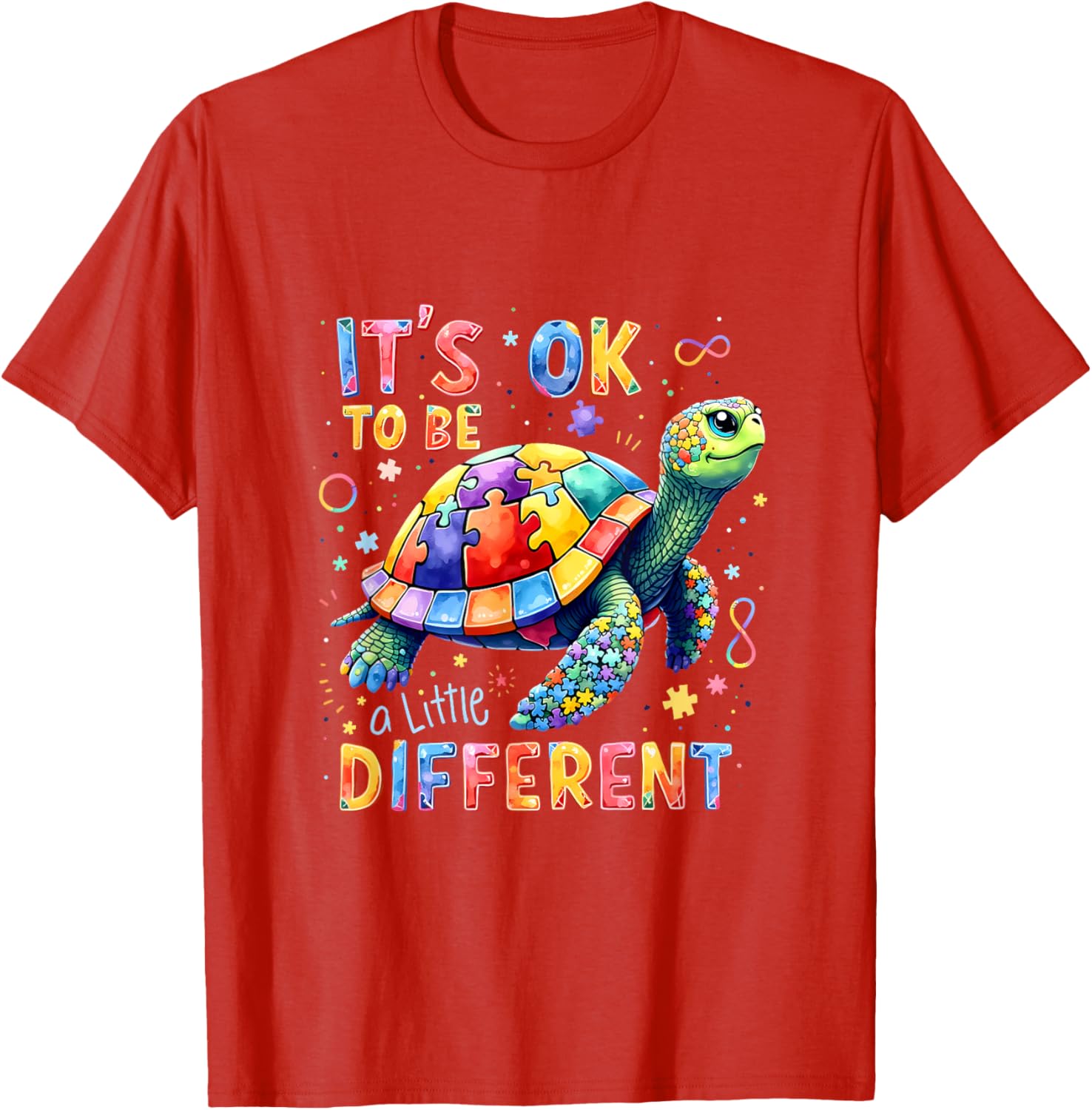 A Little Different Turtle Autism Awareness It's Ok To Be T-Shirt - 8