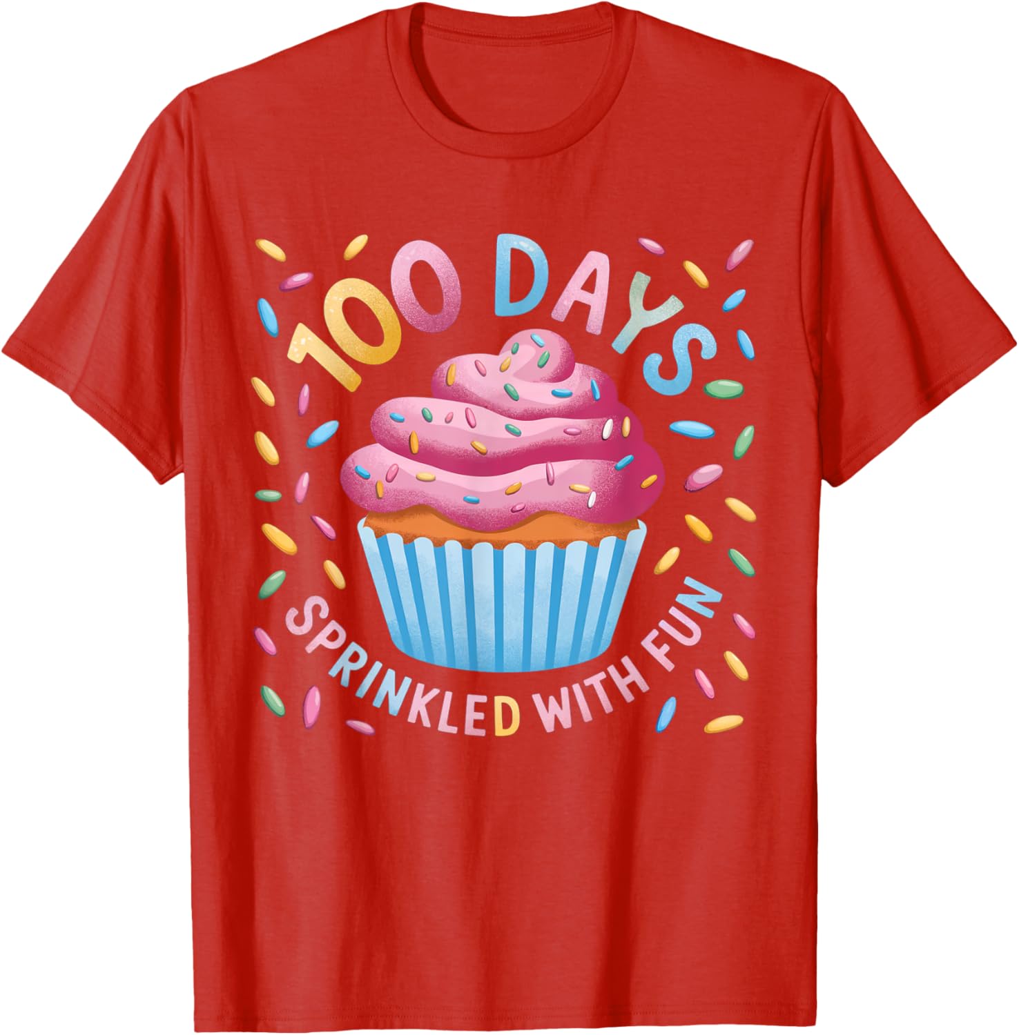 100 Days of Fun 100th Day of School Teacher T-Shirt for Girls - 5