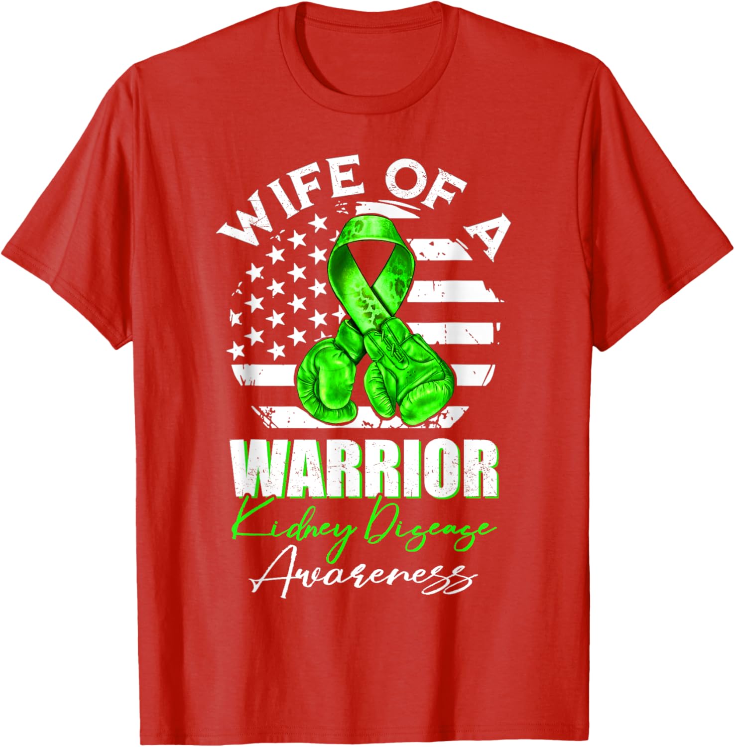 Wife of a Warrior Kidney Disease Awareness T-Shirt for Supportive Spouses - 15