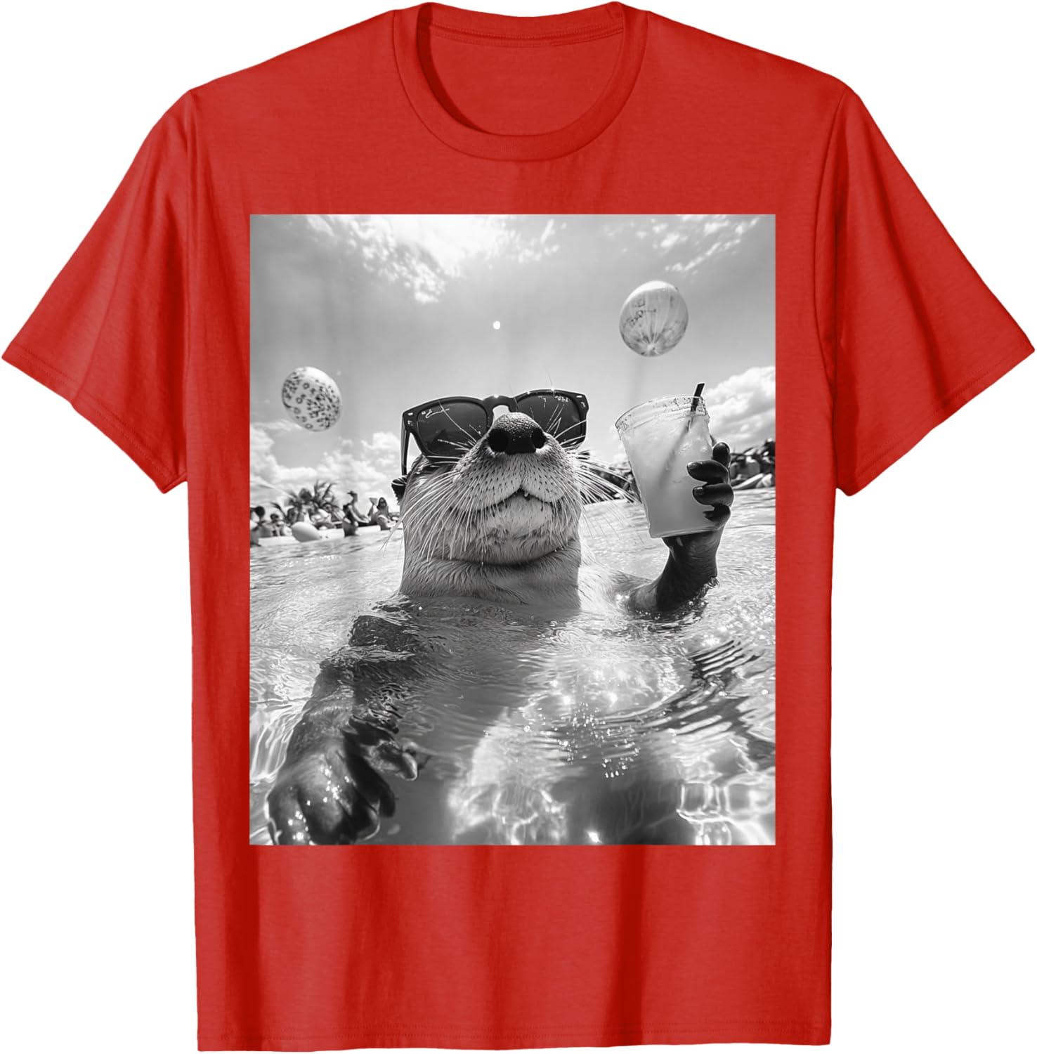 Cool Otter Selfie T-Shirt for Fun and Stylish Casual Wear - 15