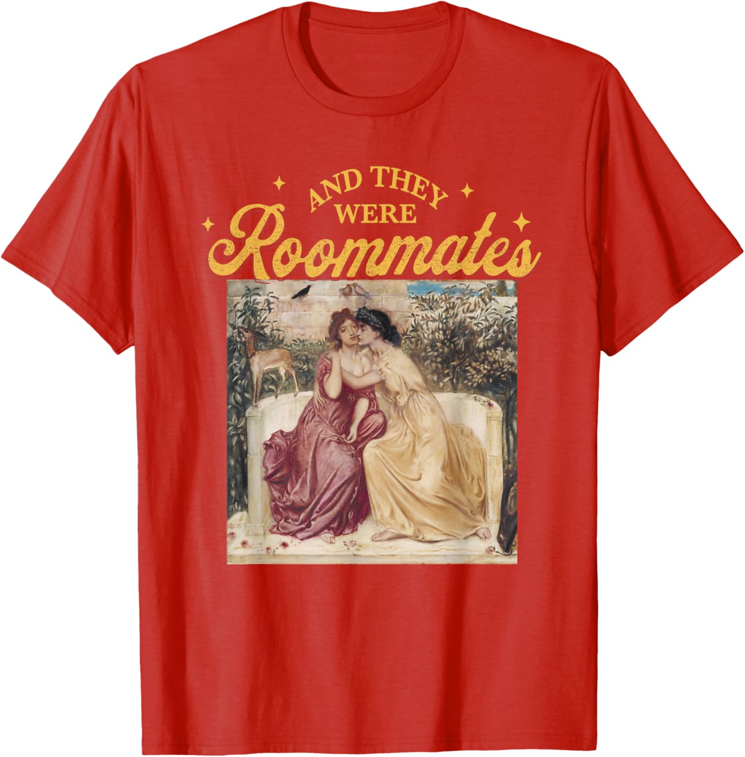 Vintage And They Were Roommates Lesbian Pride Month T-Shirt for All - 8
