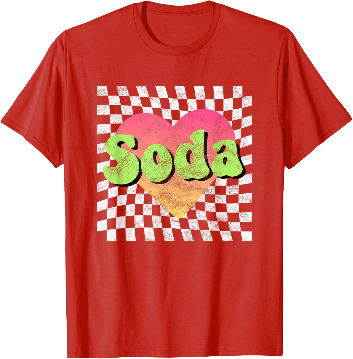 Soda Lover Heart Vintage Retro T-Shirt for Fun and Stylish Outfits - 1
