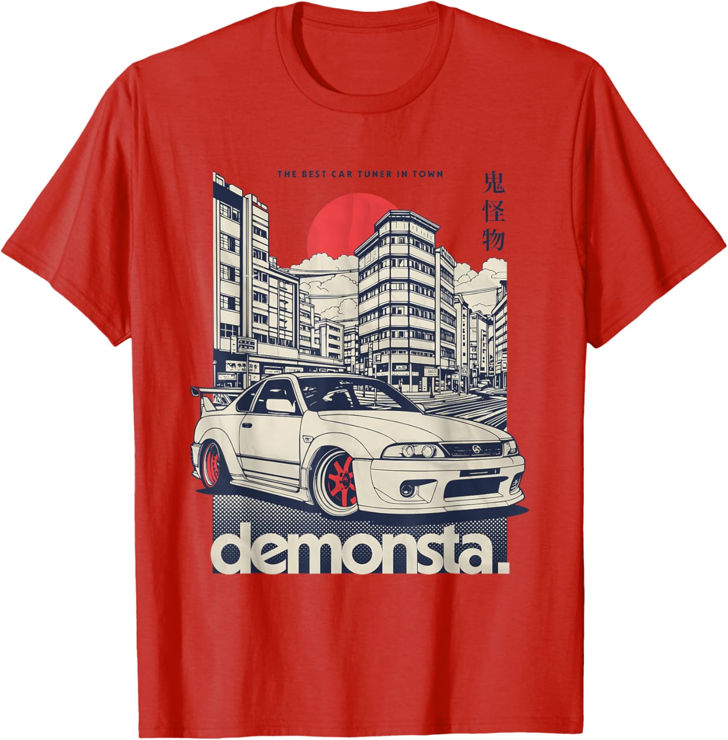 JDM Tokyo Japan Drift Race Car Tuning Retro Vintage T-Shirt for Gearheads - 4