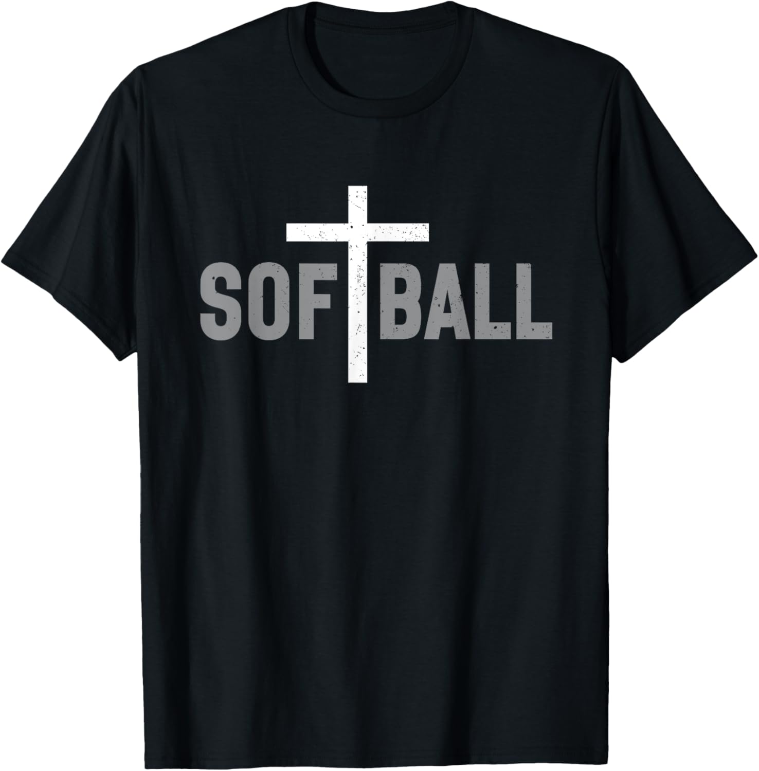 Softball Christian Cross T-Shirt for Girls and Women - Stylish Faith Wear - 9