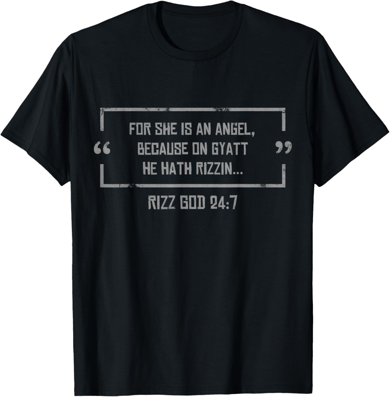 Rizz God T-Shirt - Funny Meme Design for Charisma Lovers - 17