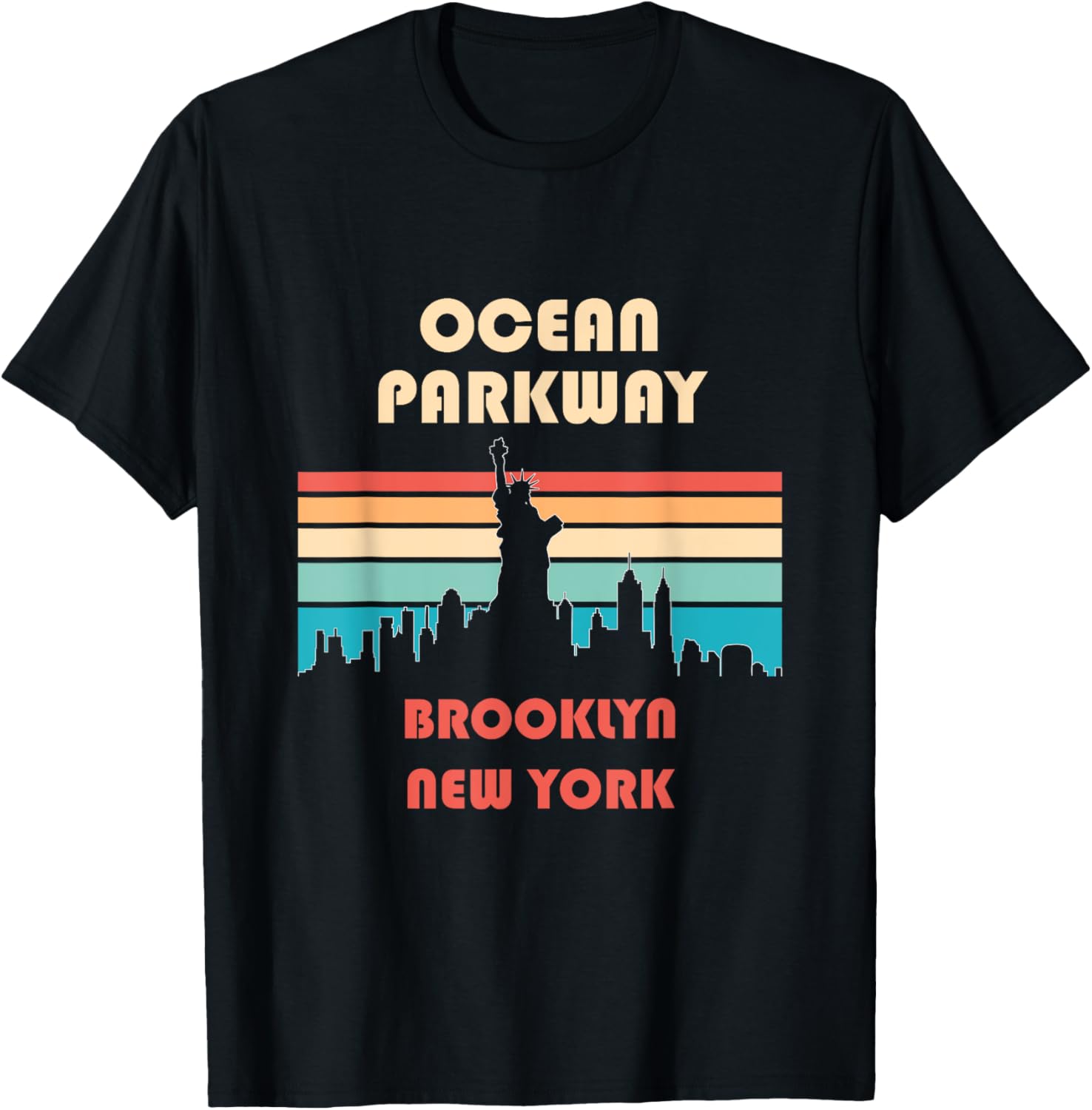 Retro Vintage Ocean Parkway Brooklyn New York T-Shirt for Casual Style - 8
