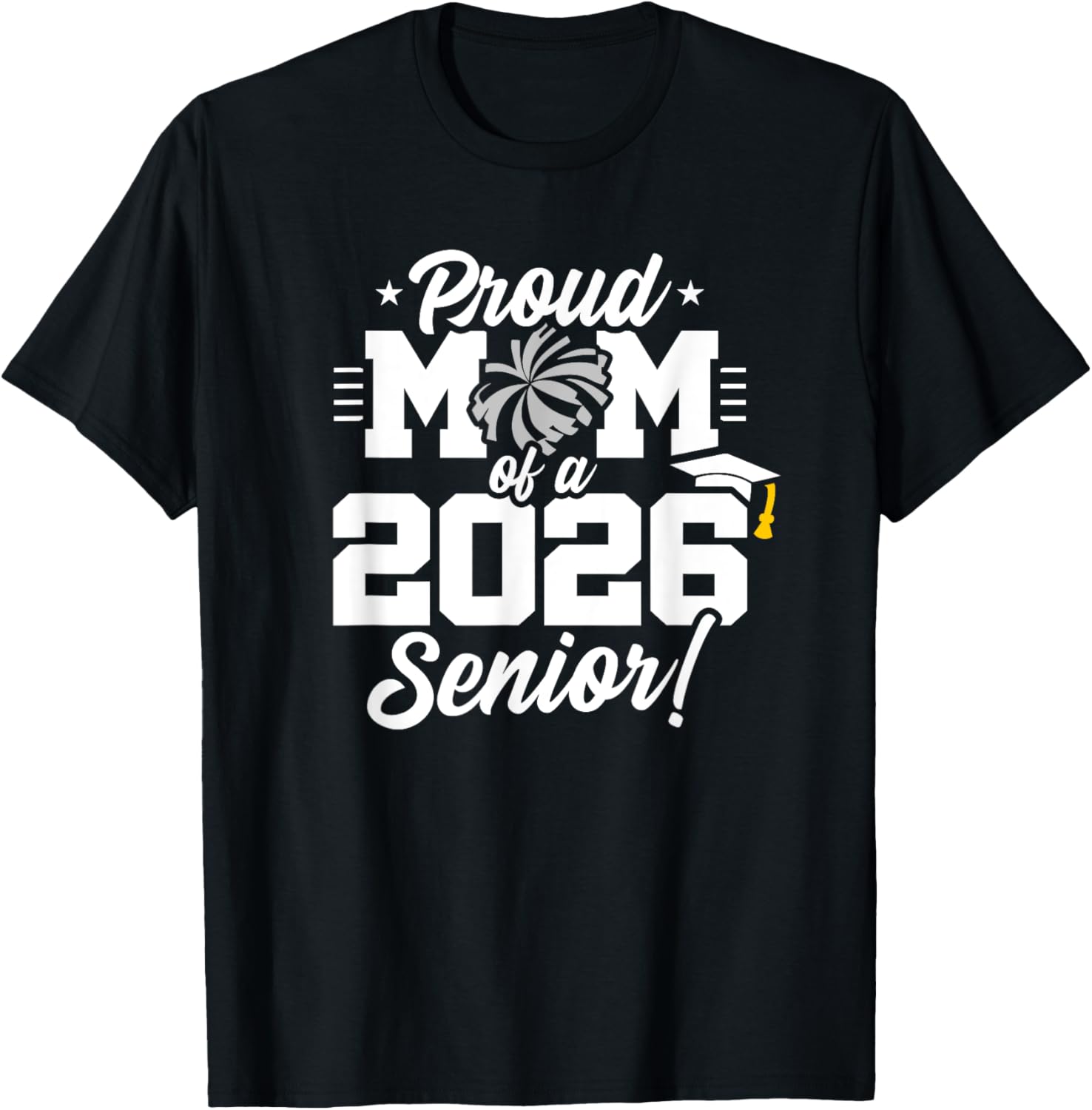 Class of 2026 Senior Cheerleader T-Shirt for Cheer Moms and Fans - 25