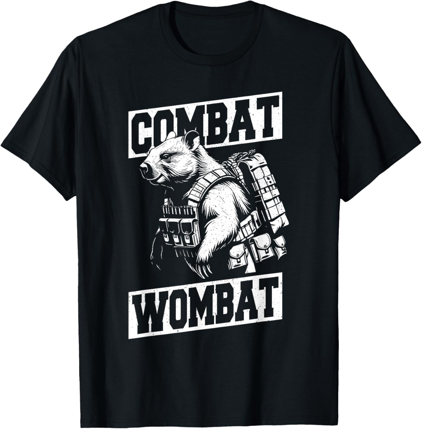 Combat Wombat T-Shirt for Animal Lovers - Fun Australian Marsupial Tee - 4