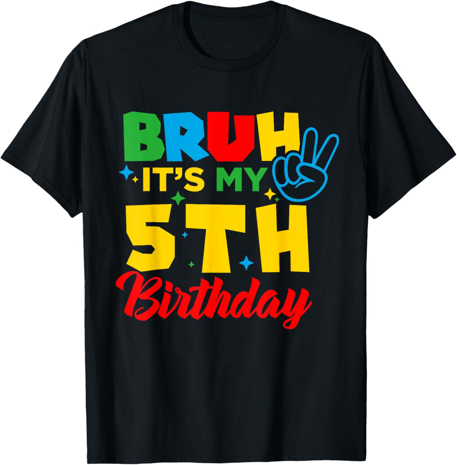 Bruh I'm 5 Gamer T-Shirt for 5th Birthday Celebration Fun! - 13