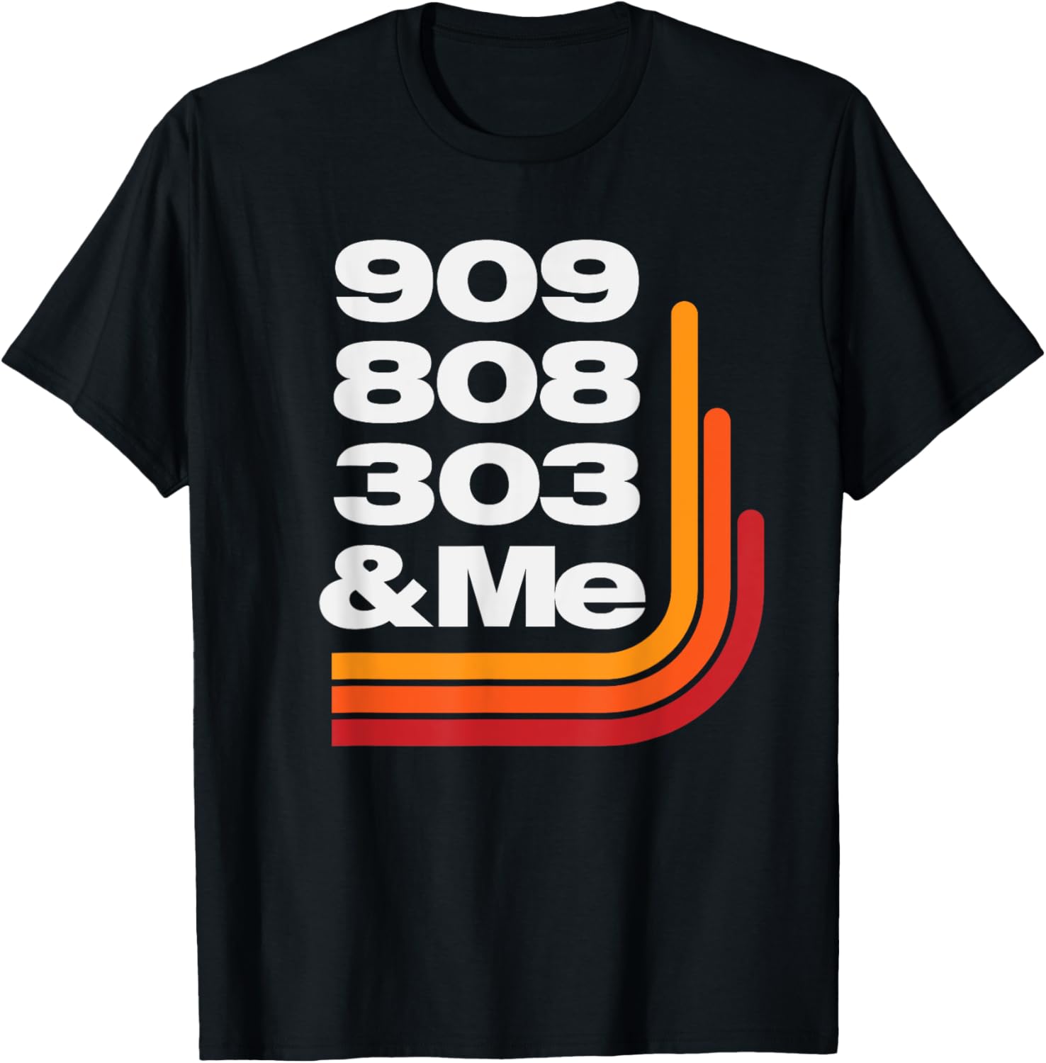 808 909 303 Techno Style T-Shirt for Music Lovers and DJs - 4