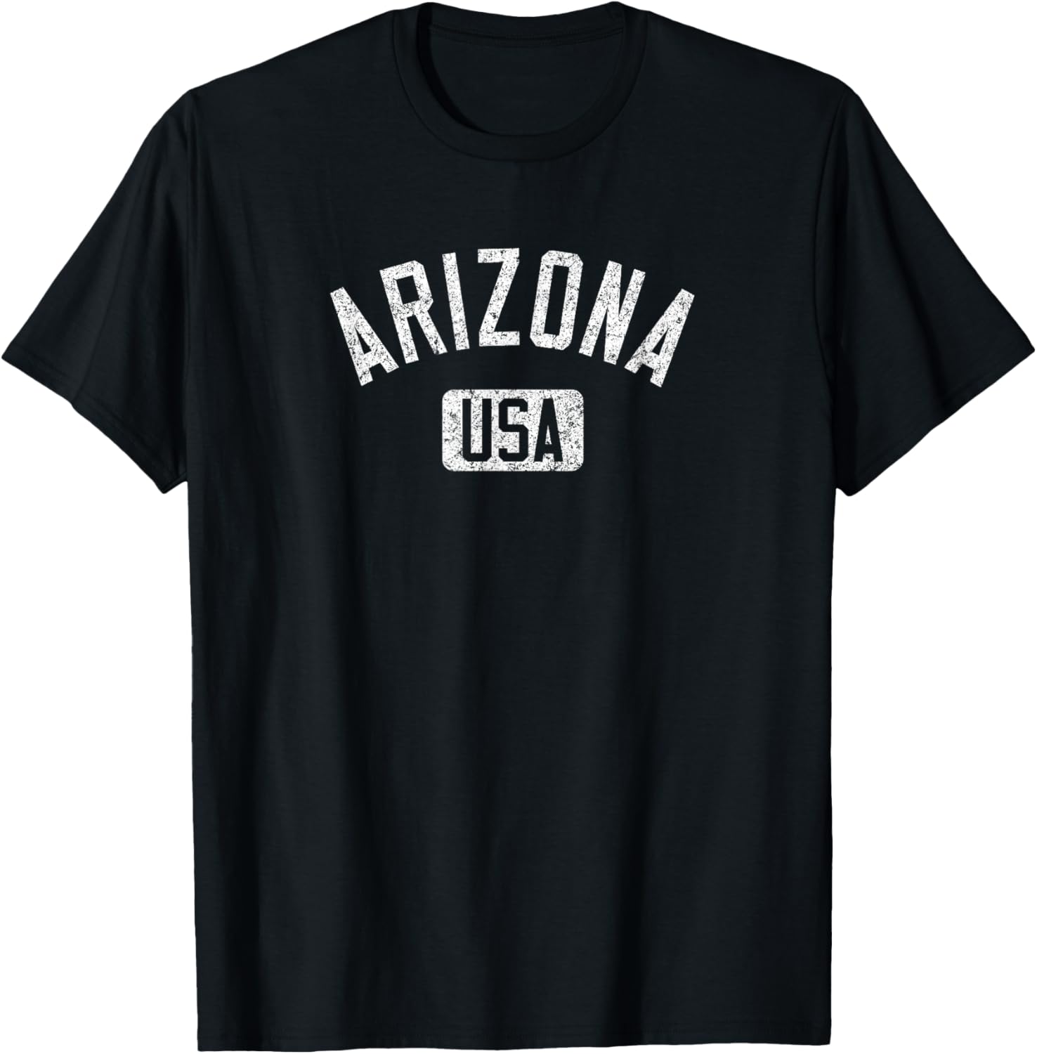 Arizona USA Distressed White Print T-Shirt for Comfortable Casual Style - 12
