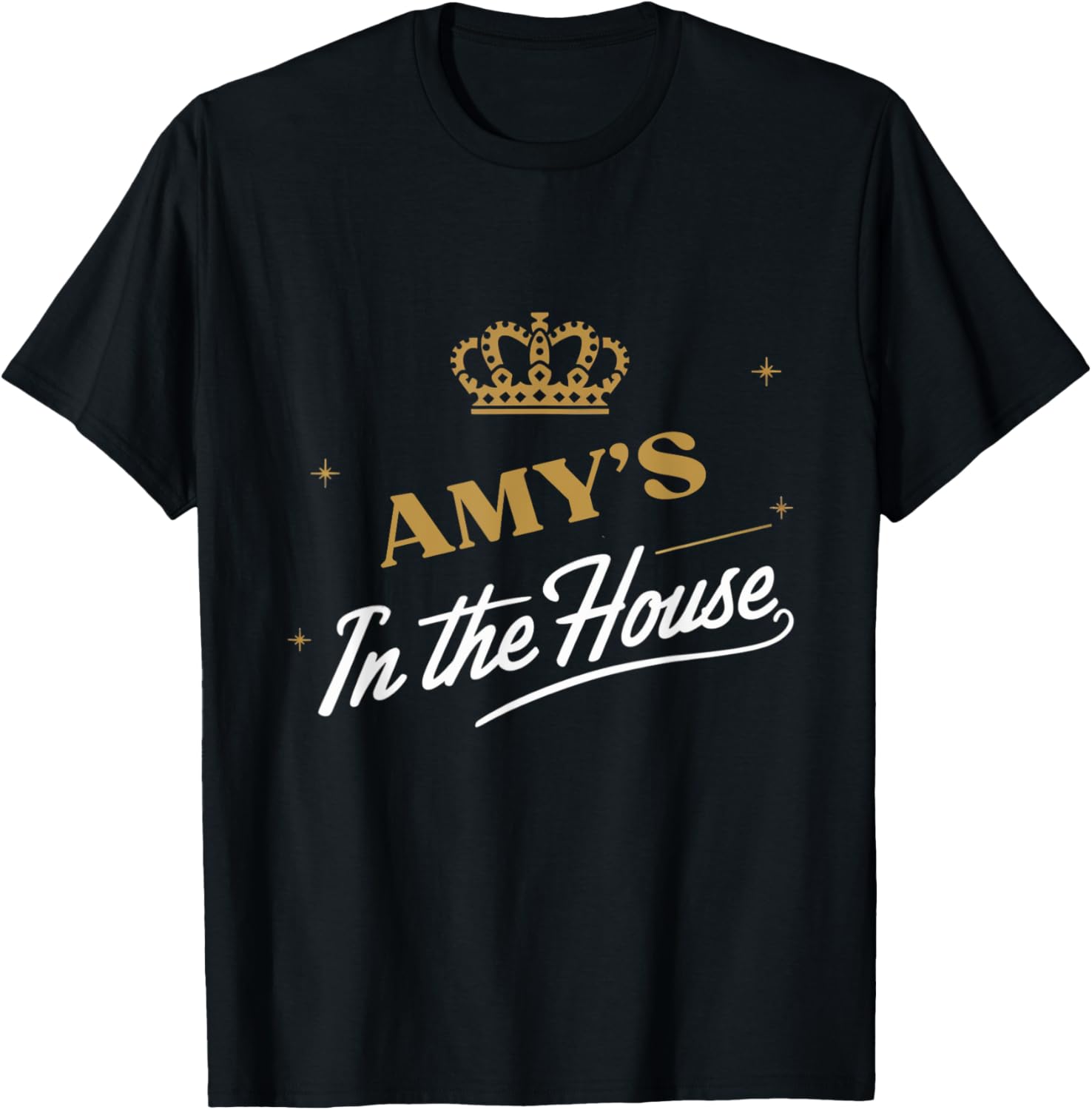 Amy's In The House Funny T-Shirt for Women: Trendy Casual Wear - 5