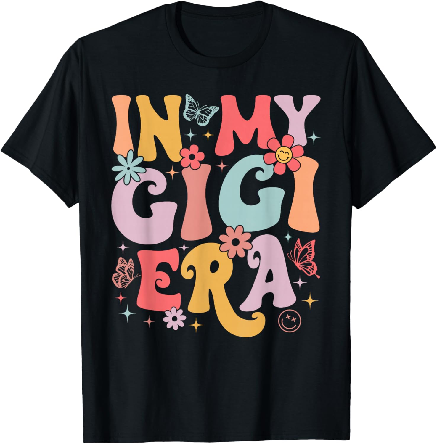 In My Gigi Era Retro Butterfly T-Shirt for Stylish Moms on Mother's Day - 20
