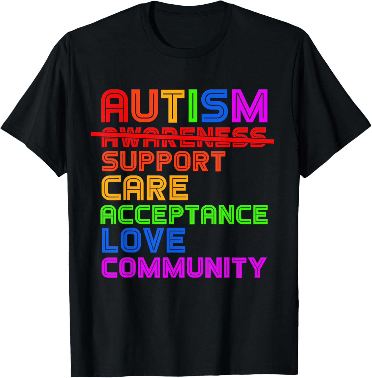 Autism Awareness T-Shirt for Men, Women, and Kids - Support Acceptance - 23