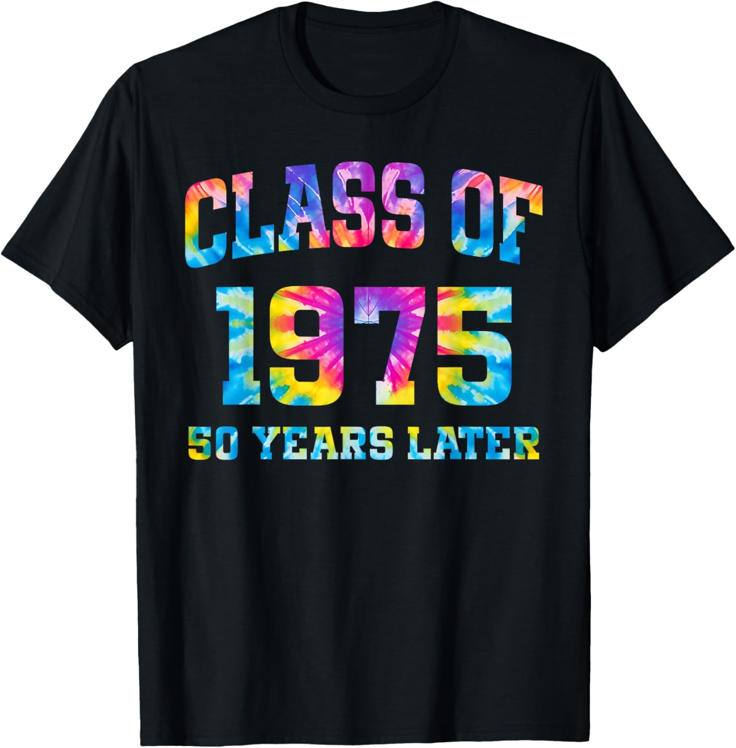 50th Class of 1975 Tie Dye Reunion Alumni T-Shirt for High School Memories - 3