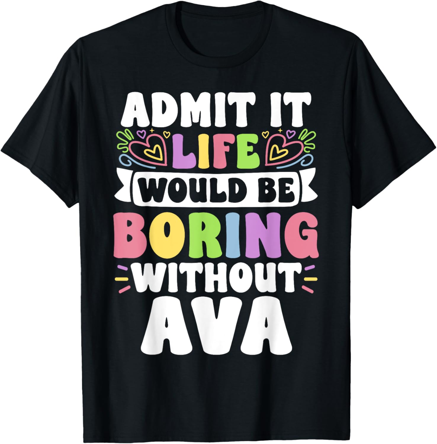 Ava Personalized Funny Family T-Shirt for Unique Style and Comfort - 6