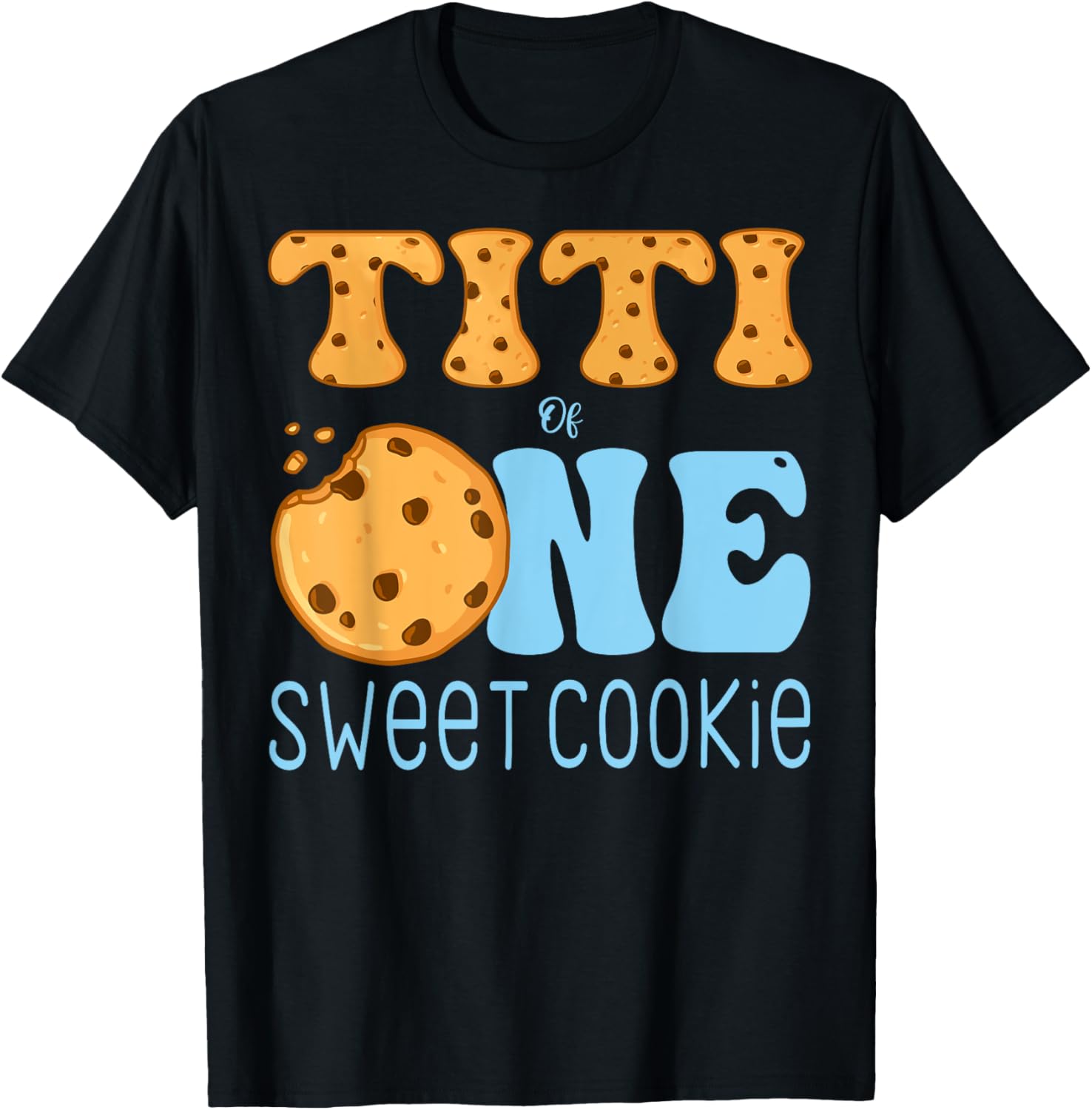 Titi Of One Sweet Cookies and Milk Birthday Party T-Shirt for Kids - 9