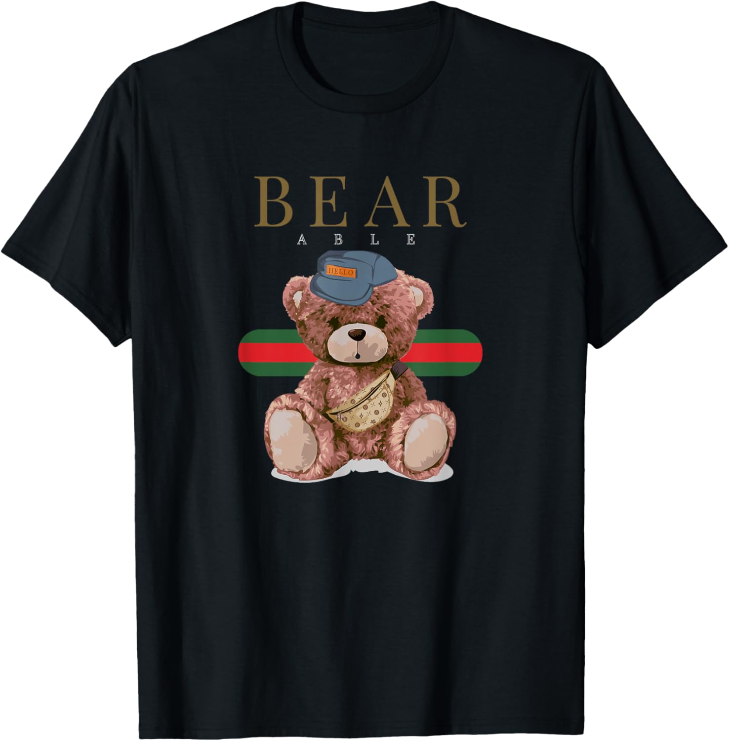 Bear Gangster Urban Graffiti T-Shirt Stylish Streetwear for Trendsetters - 1