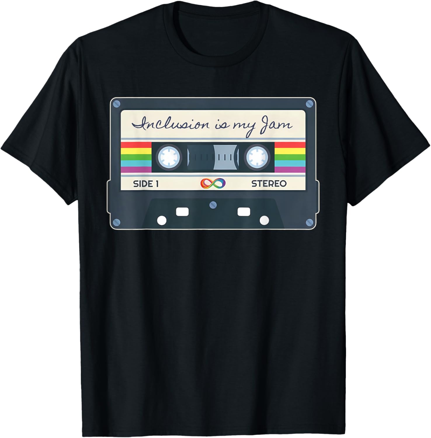 Autism Awareness Inclusion Is My Jam SPED Teacher Cassette T-Shirt - 2