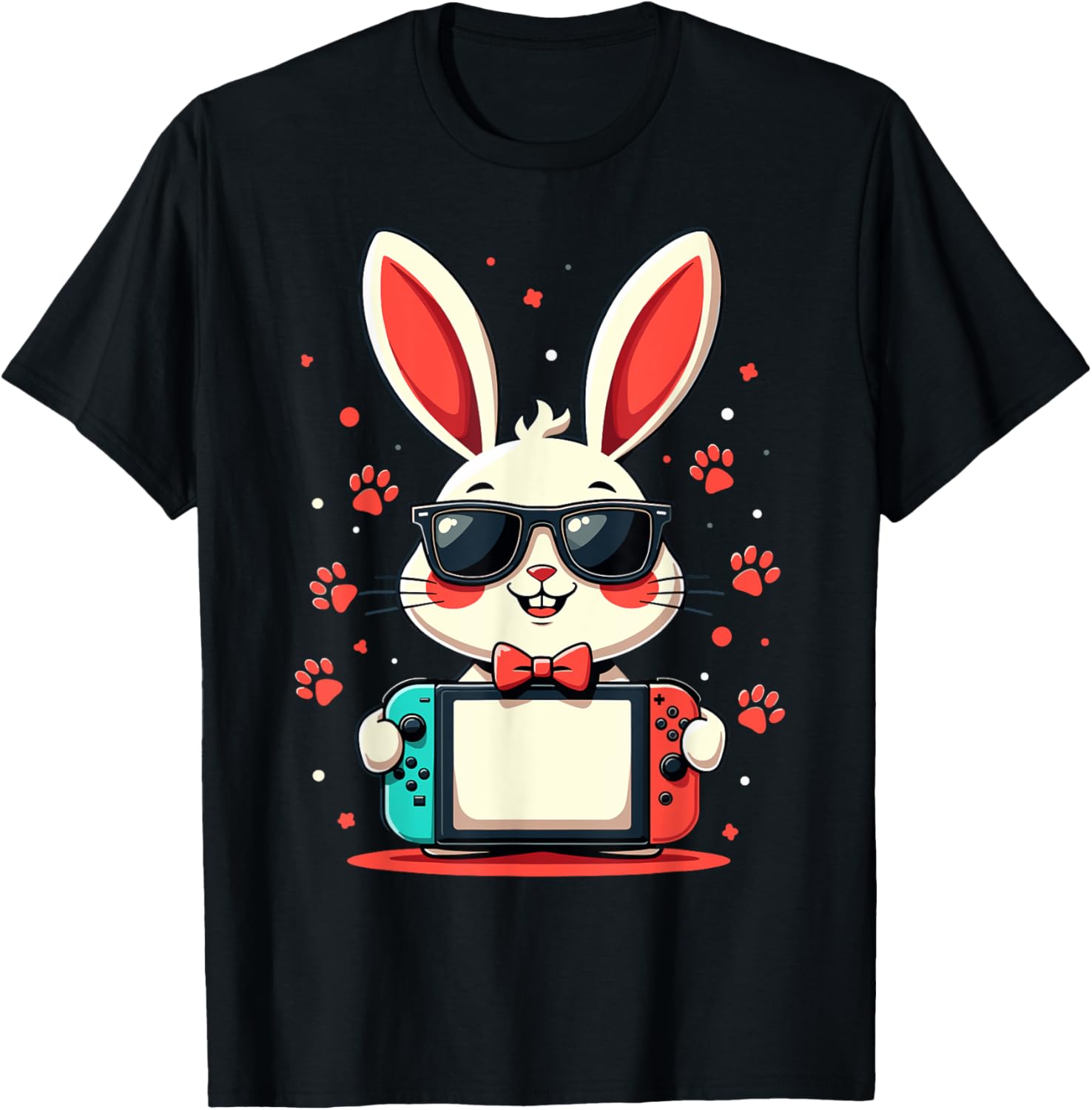 Cute Bunny Gaming Controller T-Shirt for Easter Gamer Boys Gifts - 15