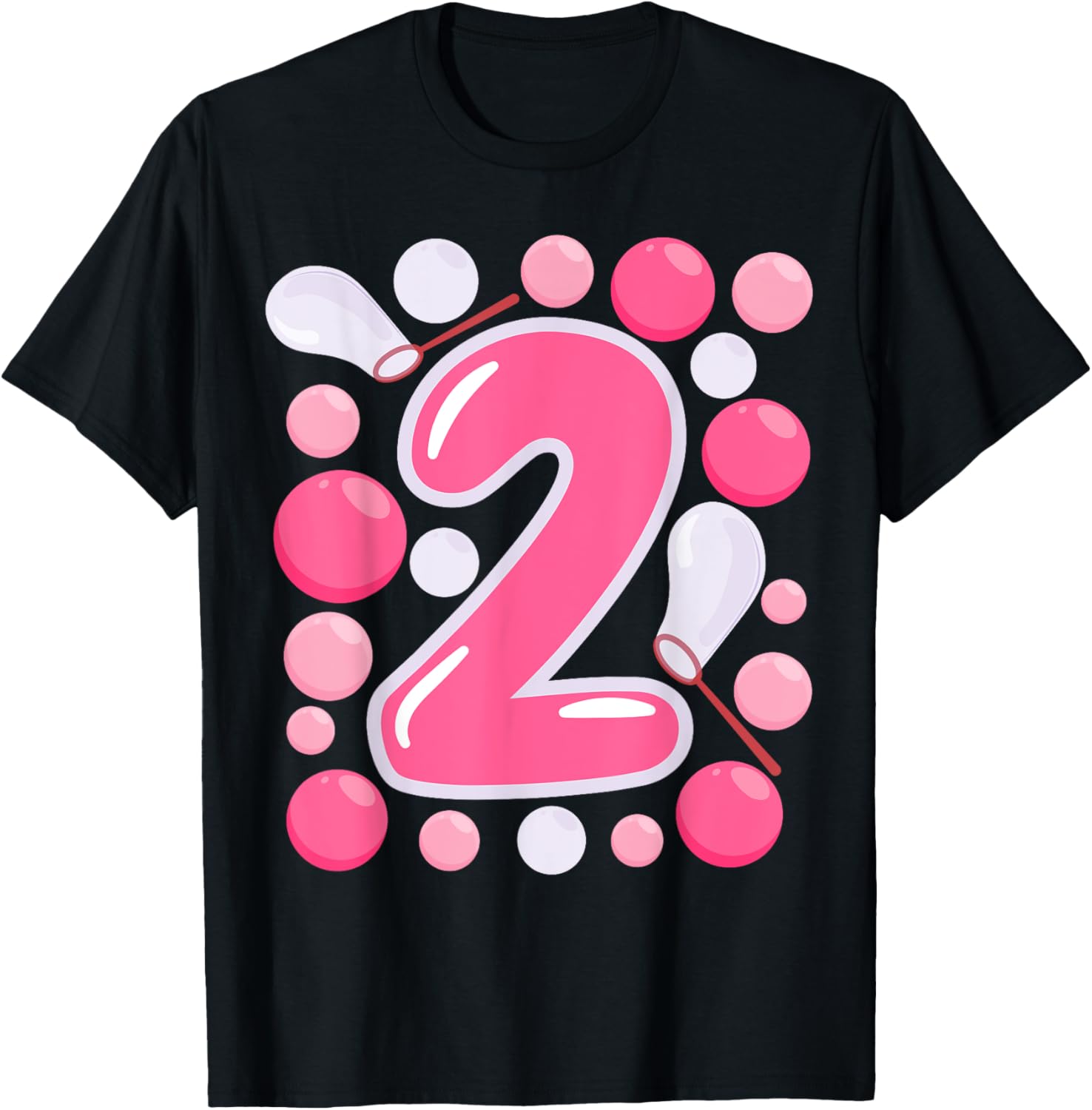 Adorable Girls 2nd Bubble Birthday Party T-Shirt for Kids Celebrations - 28