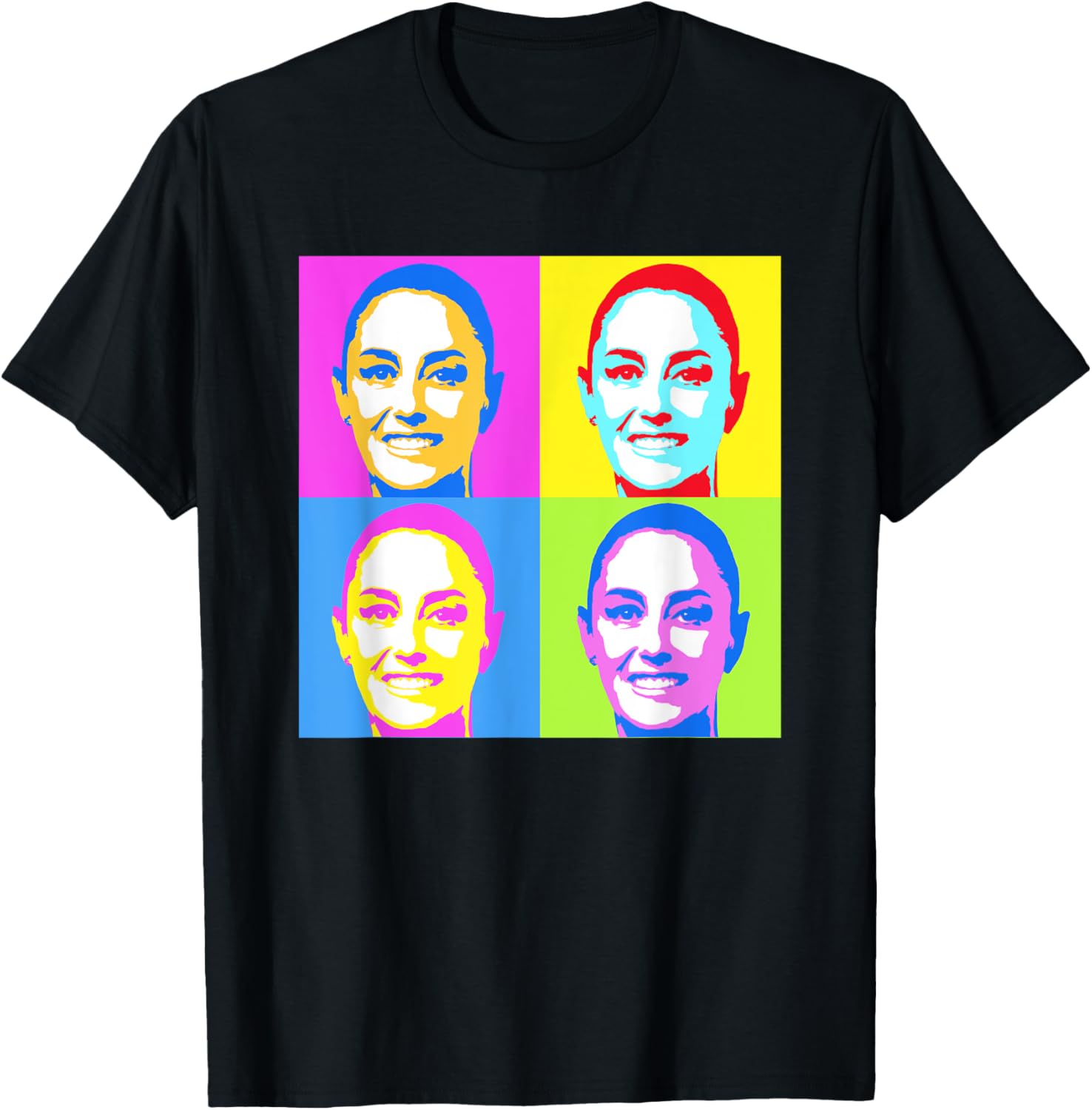 Claudia Sheinbaum Pop Art T-Shirt for Supporters of Mexico's President - 15