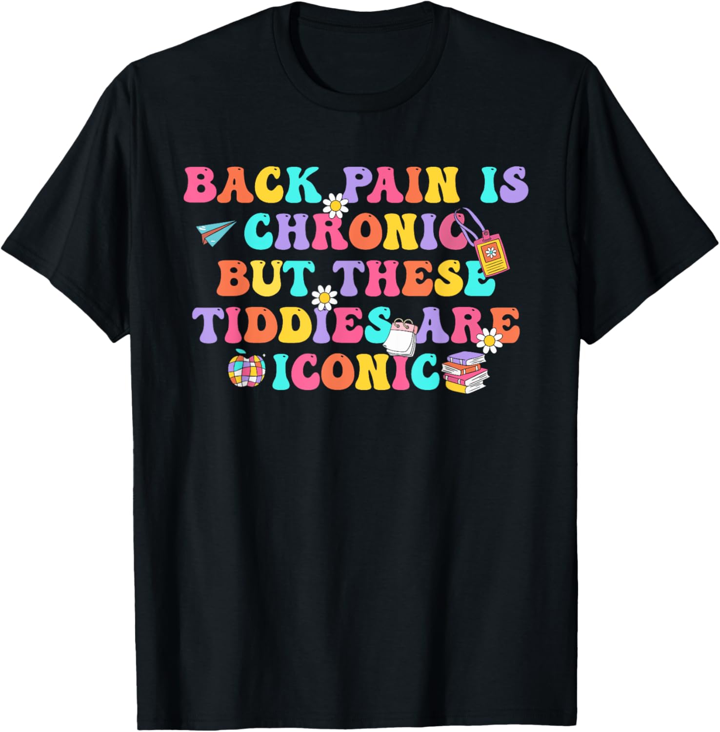 Chronic Back Pain Iconic Women Men T-Shirt for Comfort and Style - 4