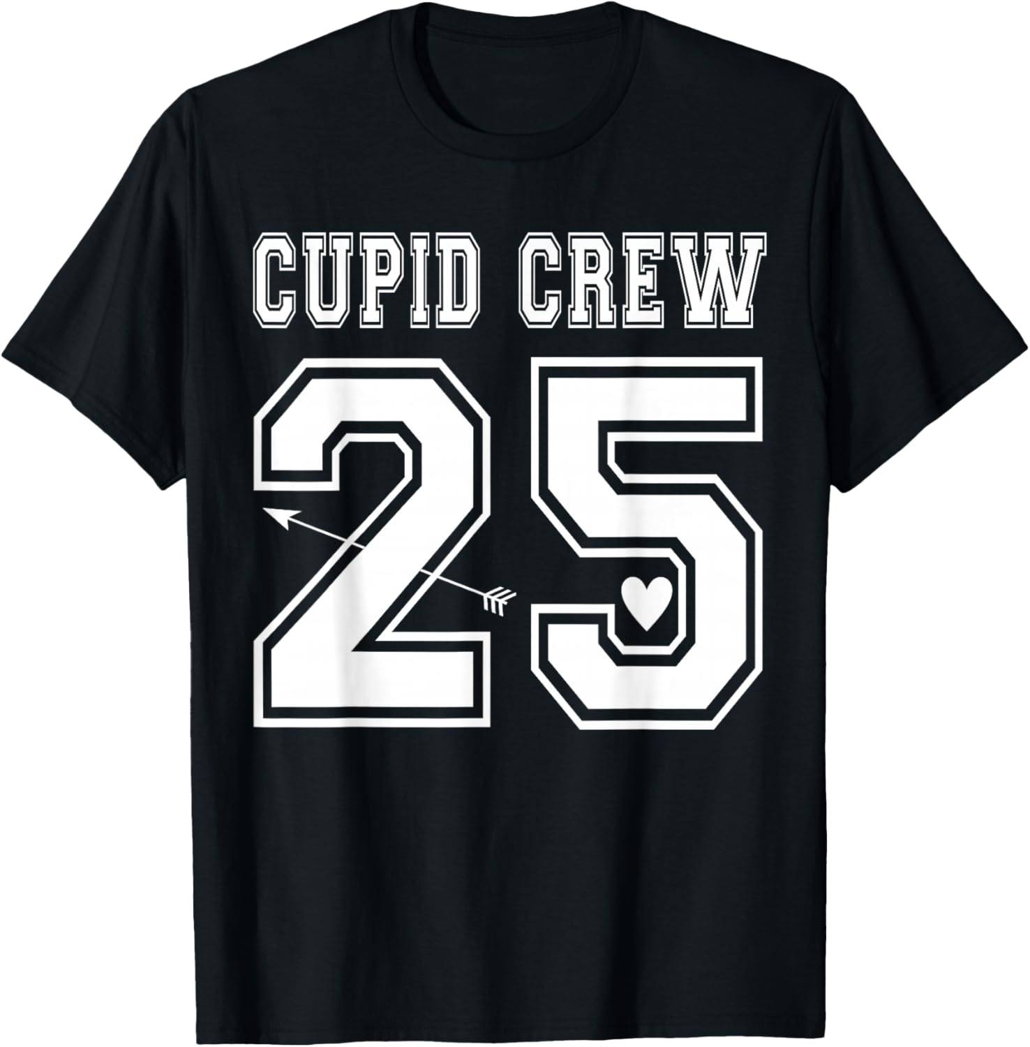Cupid Crew 2025 Valentine's Day Love Sports Jersey Style T-Shirt - 16