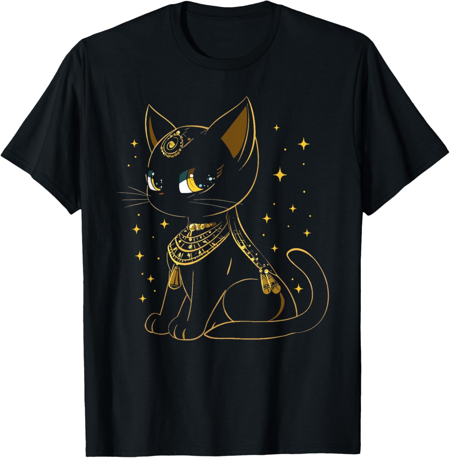 Bastet Cat Egyptian Mythology T-Shirt for Men, Women, and Kids - 1