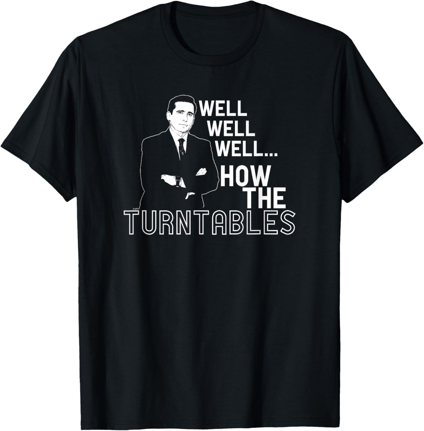 The Office Unisex T-Shirt Black Small Short Sleeve How the Turntables - 1