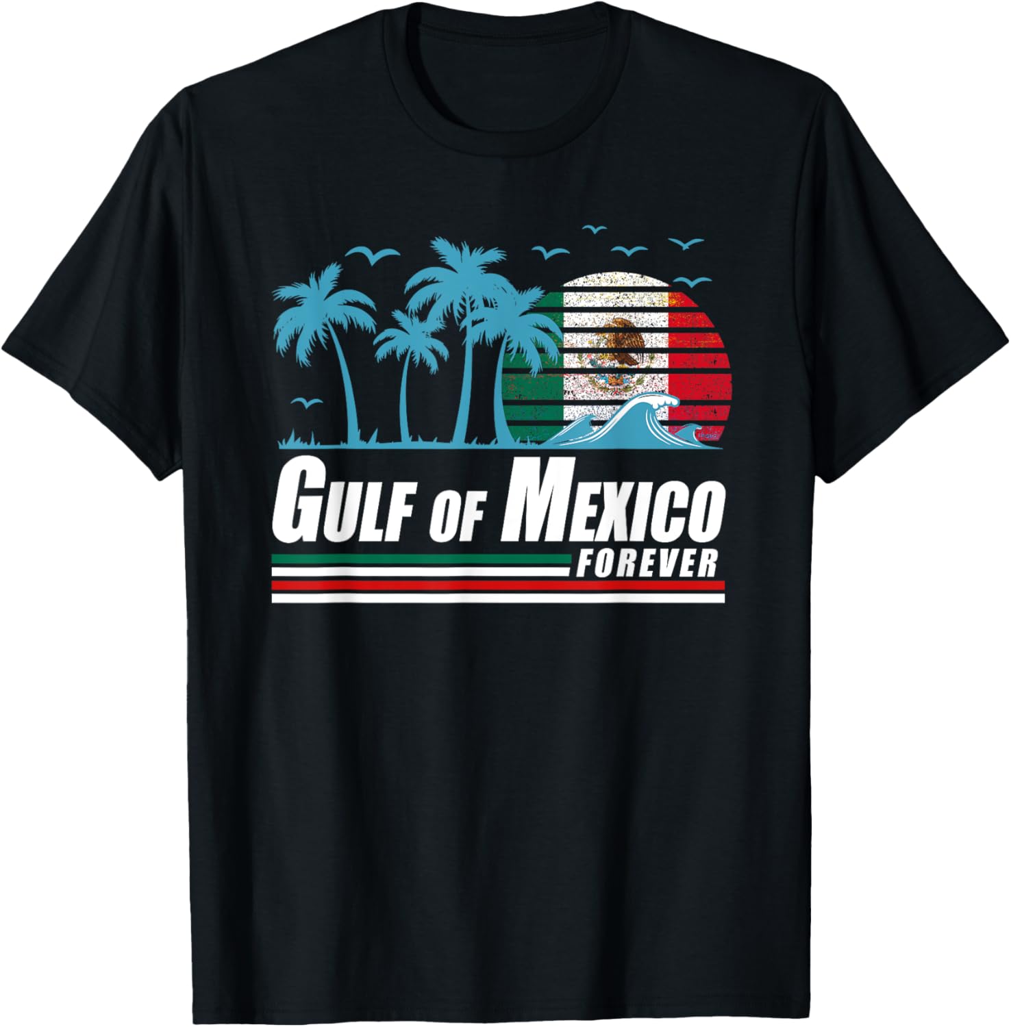 Retro Gulf of Mexico T-Shirt for Coastal Vibes and Vintage Style - 16