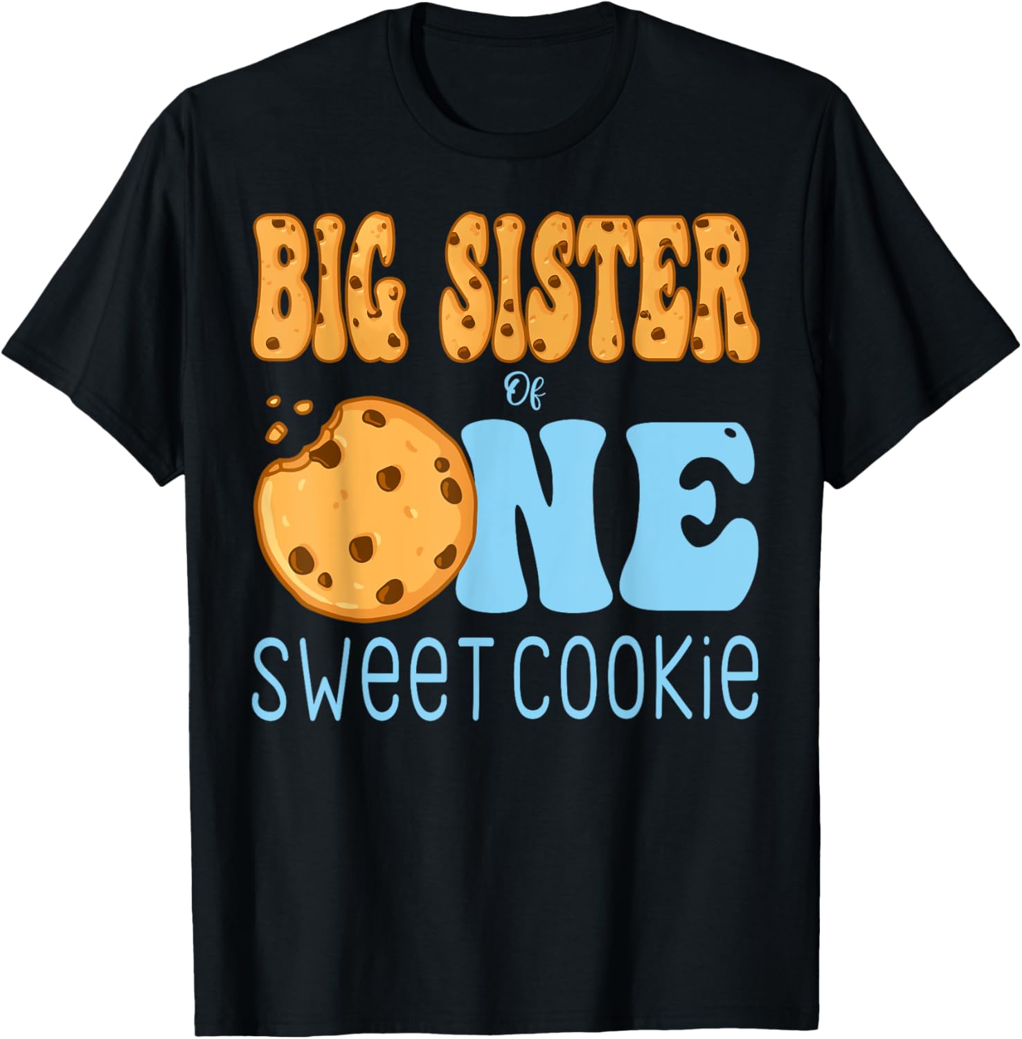 Big Sister Cookies and Milk Birthday Party T-Shirt for Kids - 10