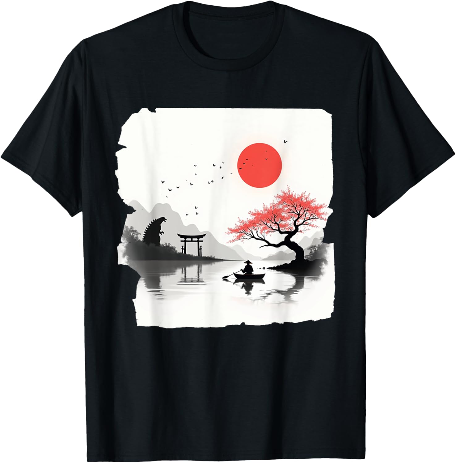 Retro Vintage Japanese Kaiju Art T-Shirt for Unique Style Lovers - 9